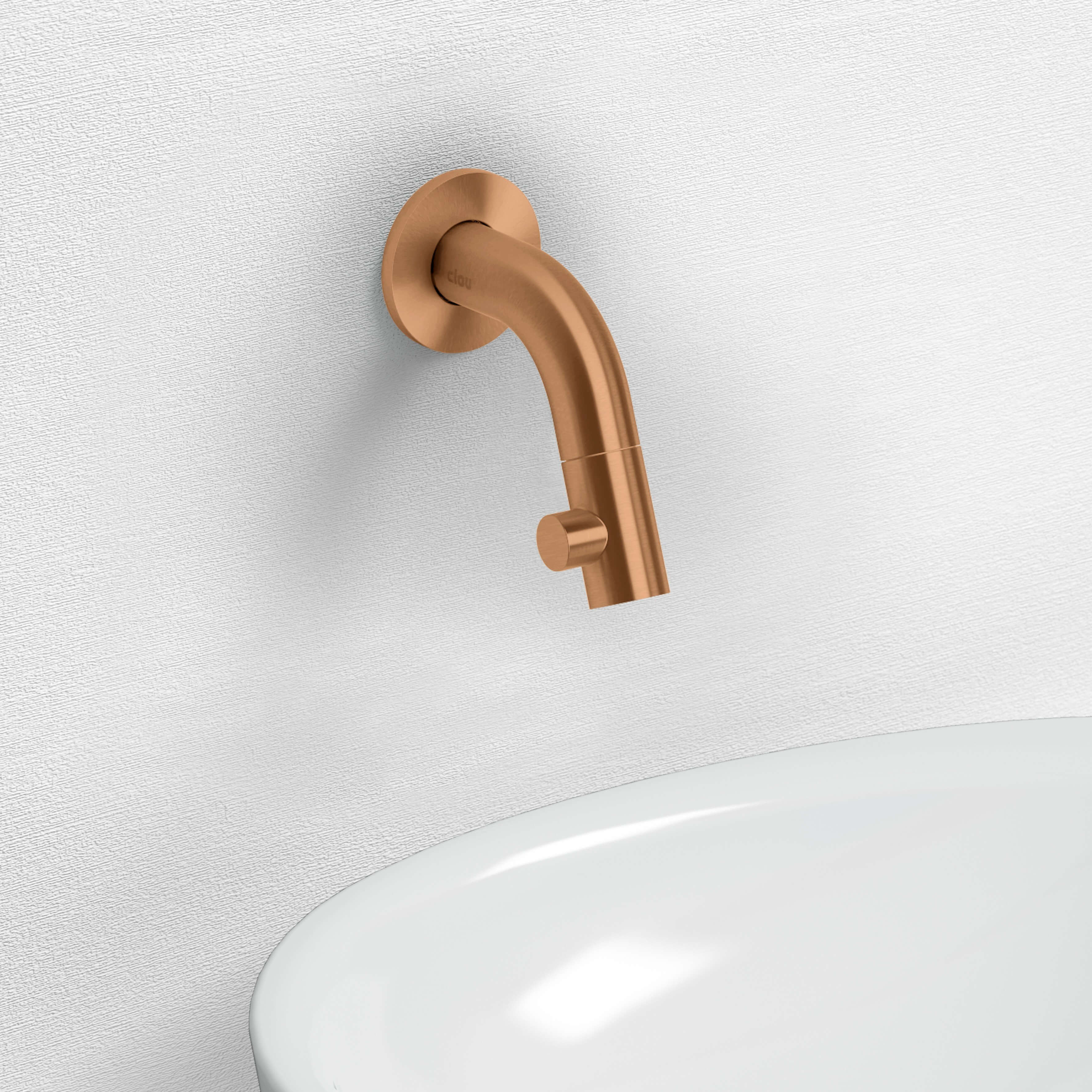 Clou Kaldur grifo de lavabo a pared latón/bronce antiguo CL/06.05.001.83