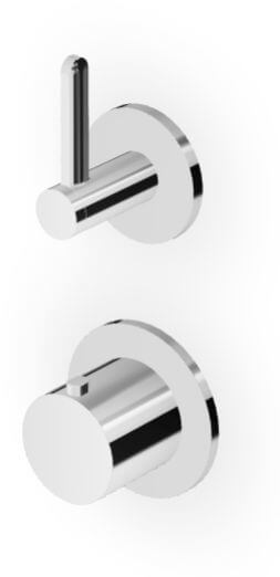 Zucchetti Isy22 grifo para ducha empotrado con termostato cromo ZIS3801