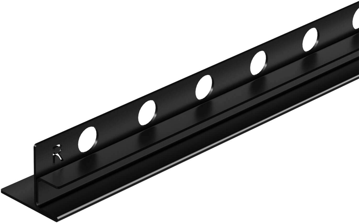 Balneo perfil con pendiente 170 cm negro D0101020102-2