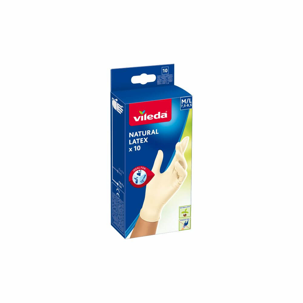 Vileda Natural latex guantes de látex 179707