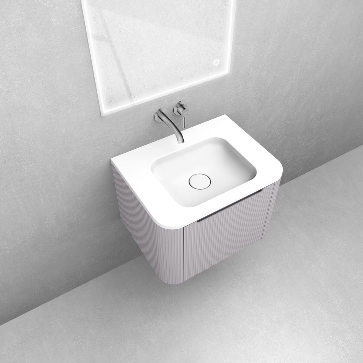 Conjunto armario Oltens Hamnes 60022900, lavabo Oltens Hamnes 40212900