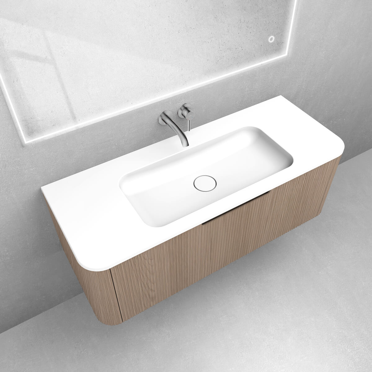 Conjunto armario Oltens Hamnes 60025060, lavabo Oltens Hamnes 40215000