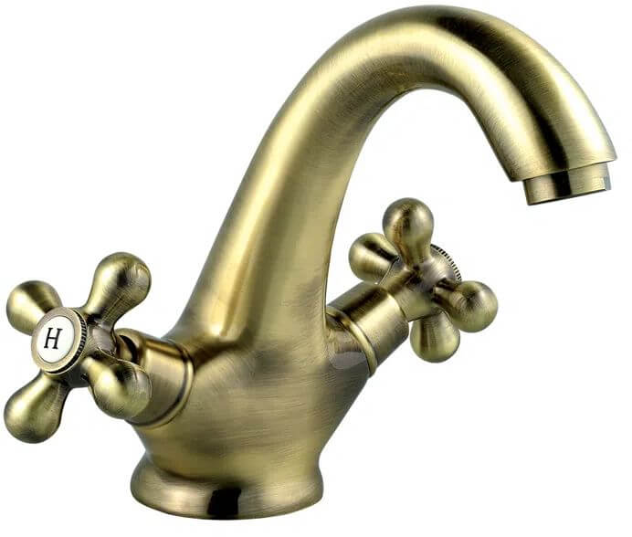 Ferro Antica grifo para lavabo de pie latón/bronce antiguo BAI2BR