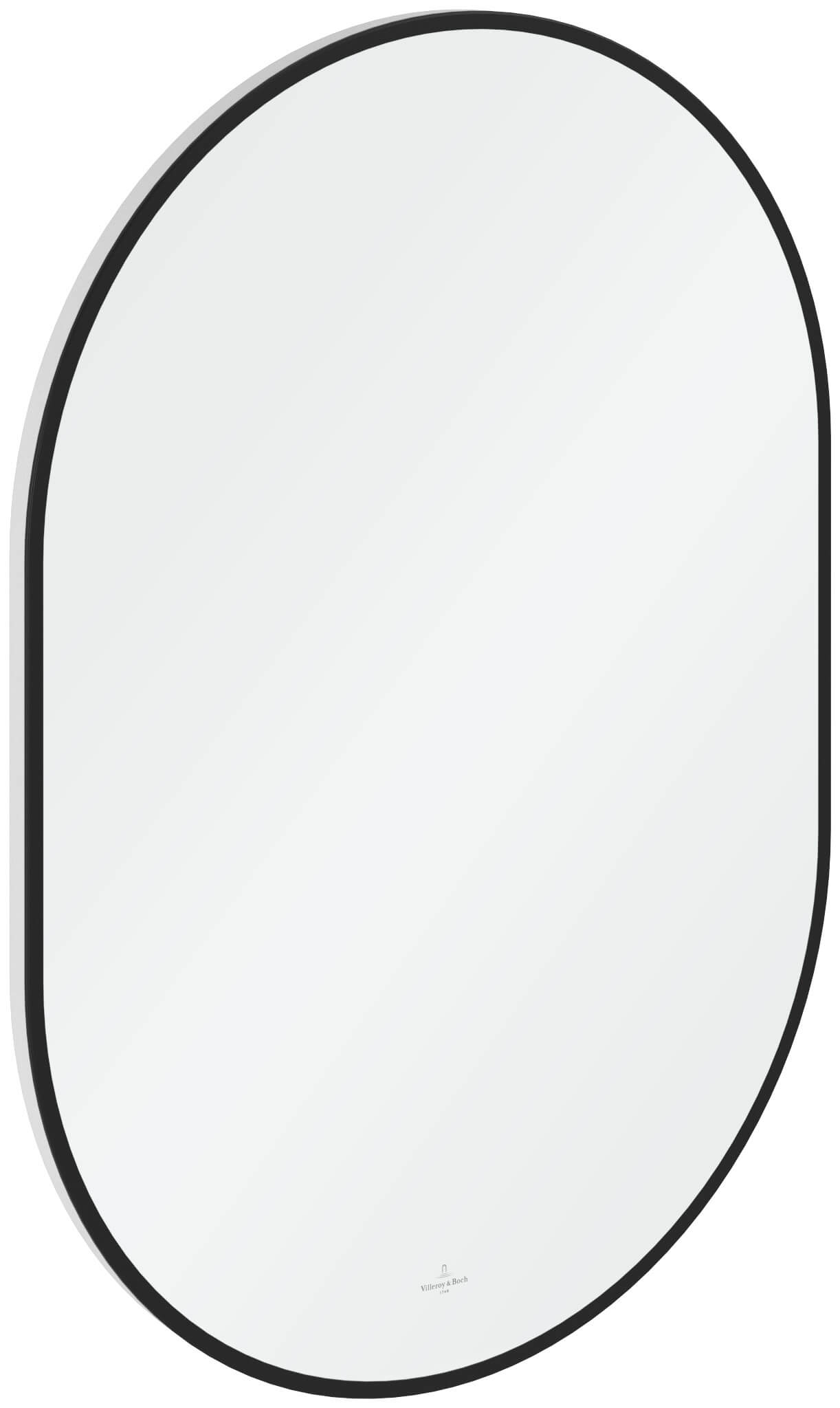 Villeroy & Boch espejo 60x85 cm oval con iluminación negro A4876000