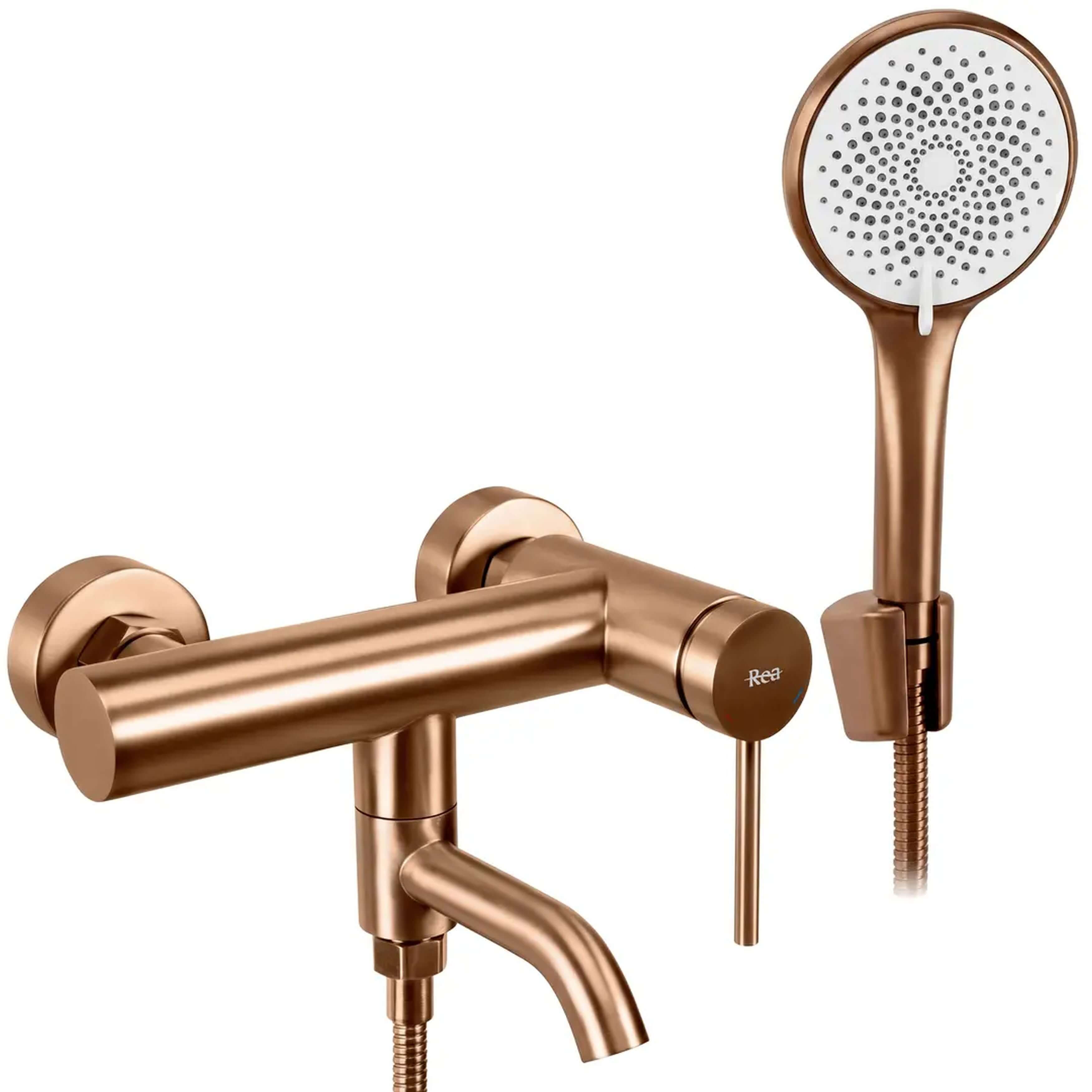 Rea Clif grifo de bañera y ducha a pared cobre REA-B4323