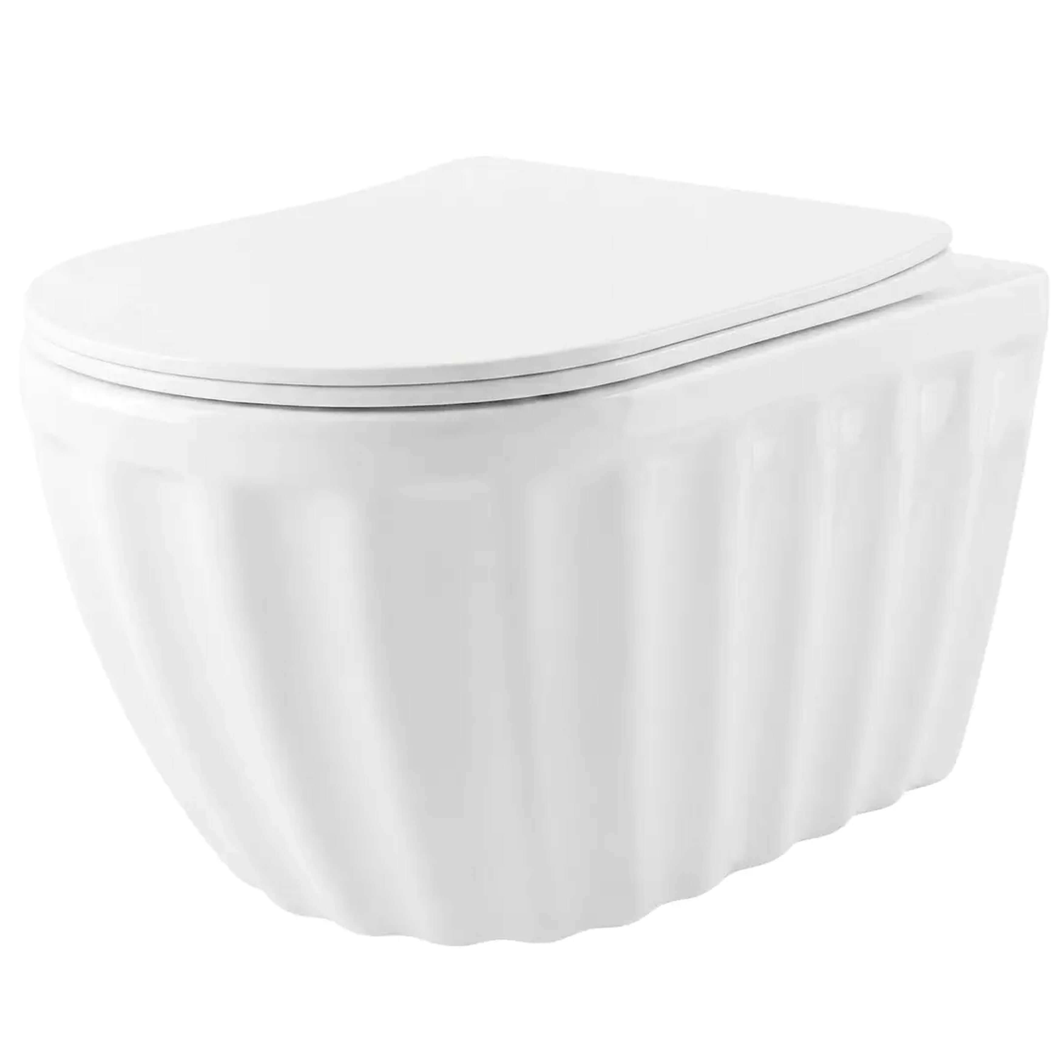 Rea Duo taza de inodoro suspendido blanco brillante REA-C3005