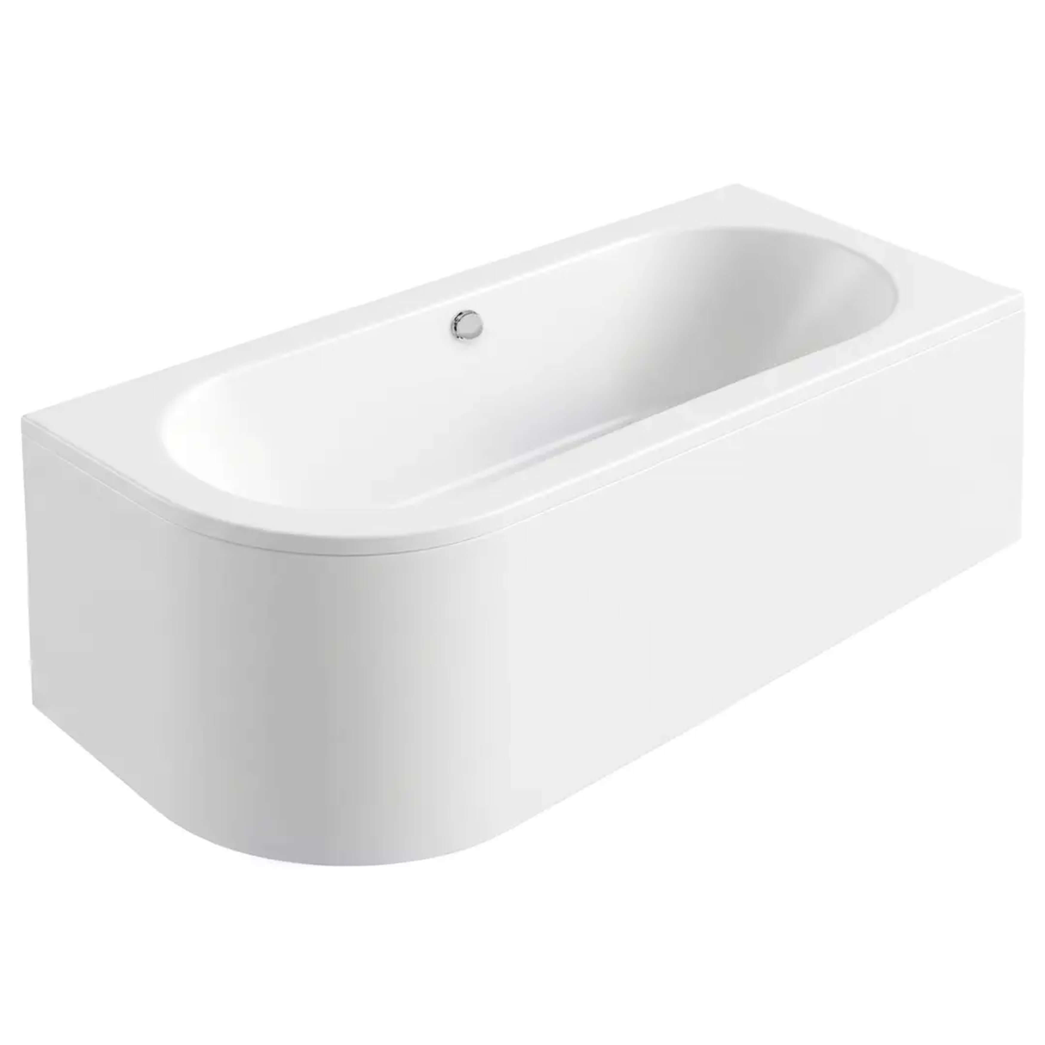Rea Orion bañera de esquina 169.5x75 cm derecha blanco REA-W0070
