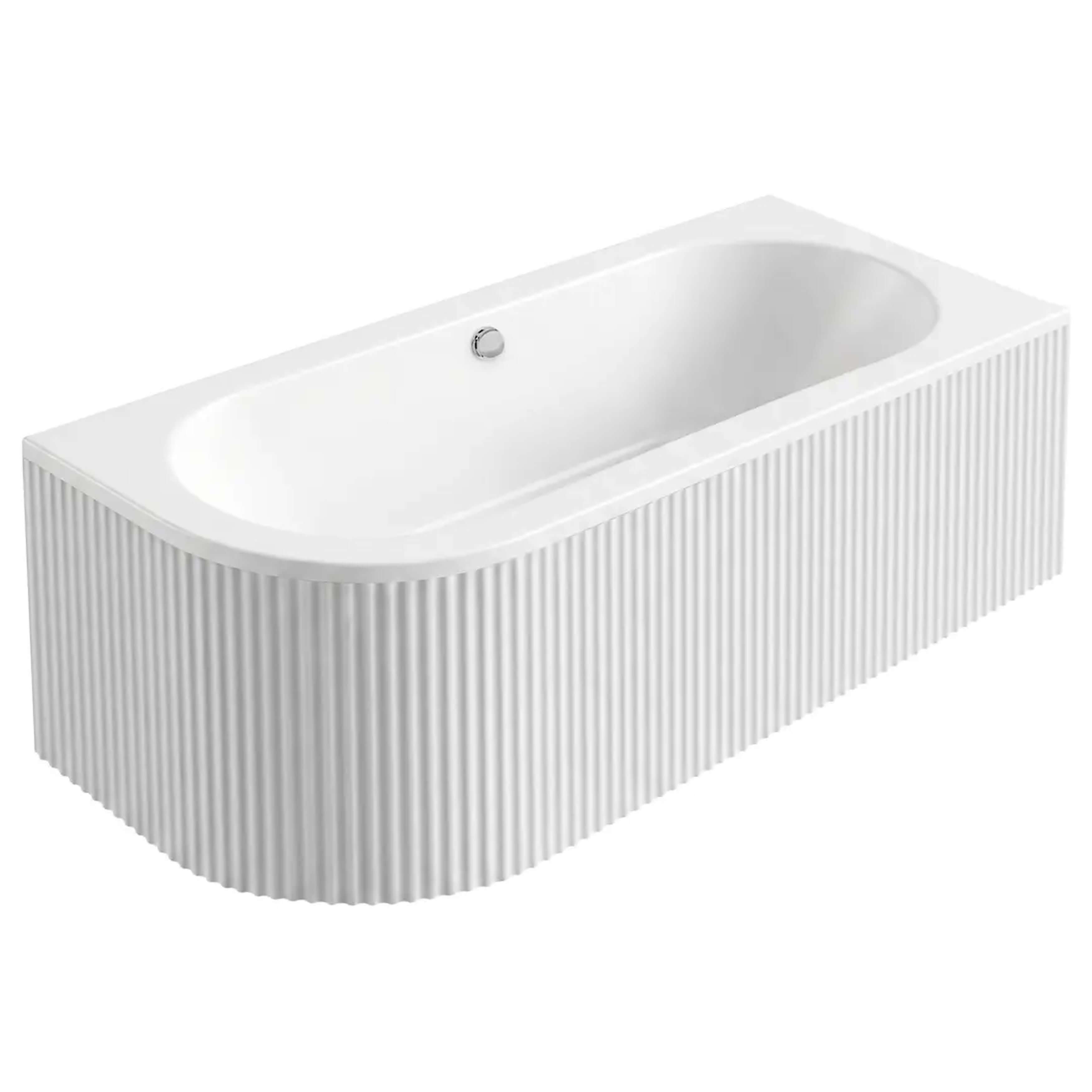 Rea Orion bañera de esquina 169.5x75 cm derecha blanco REA-W0076
