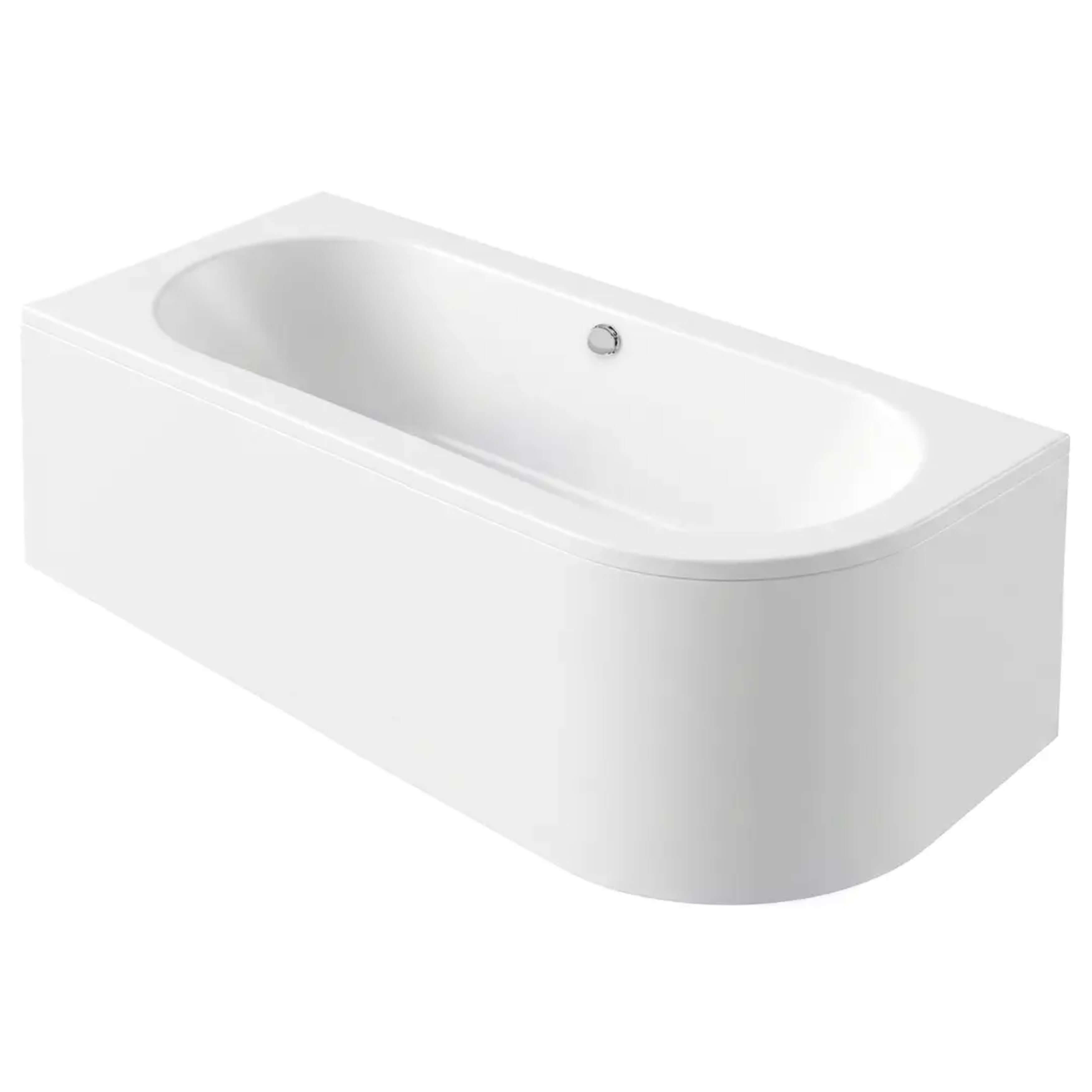 Rea Orion bañera de esquina 169.5x75 cm izquierda blanco REA-W0095
