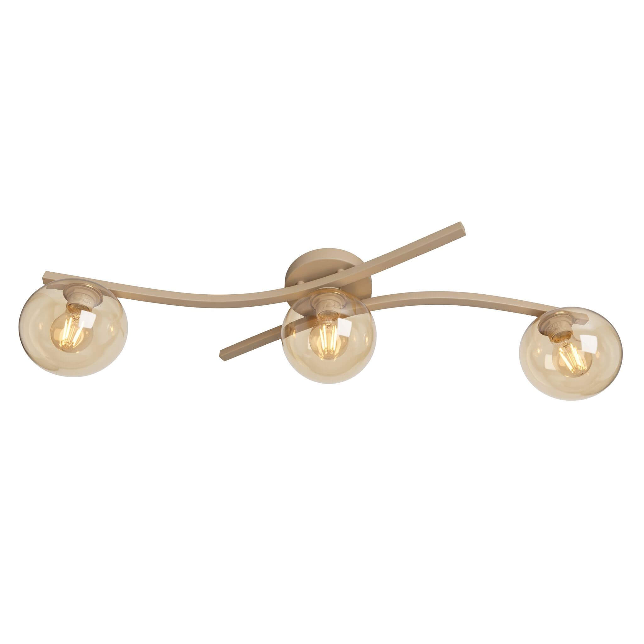 Emibig Opus lámpara de techo 3x10 W beige 1783/3
