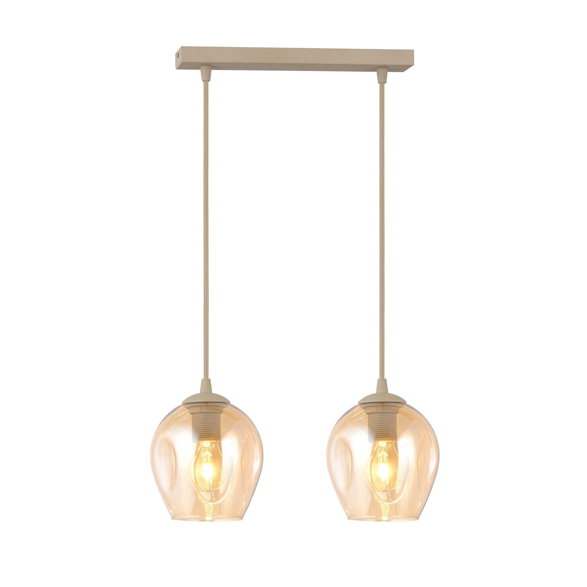 Emibig Istar lámpara colgante 2x15 W beige 1785/2