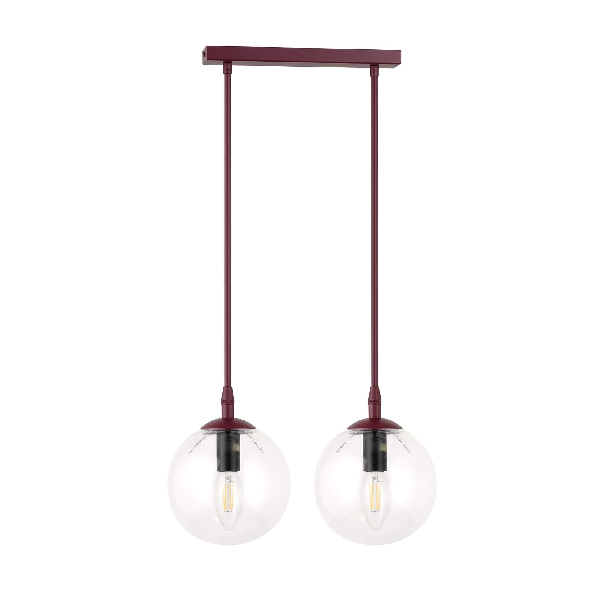 Emibig Cosmo lámpara colgante 2x10 W burdeos 1788/2