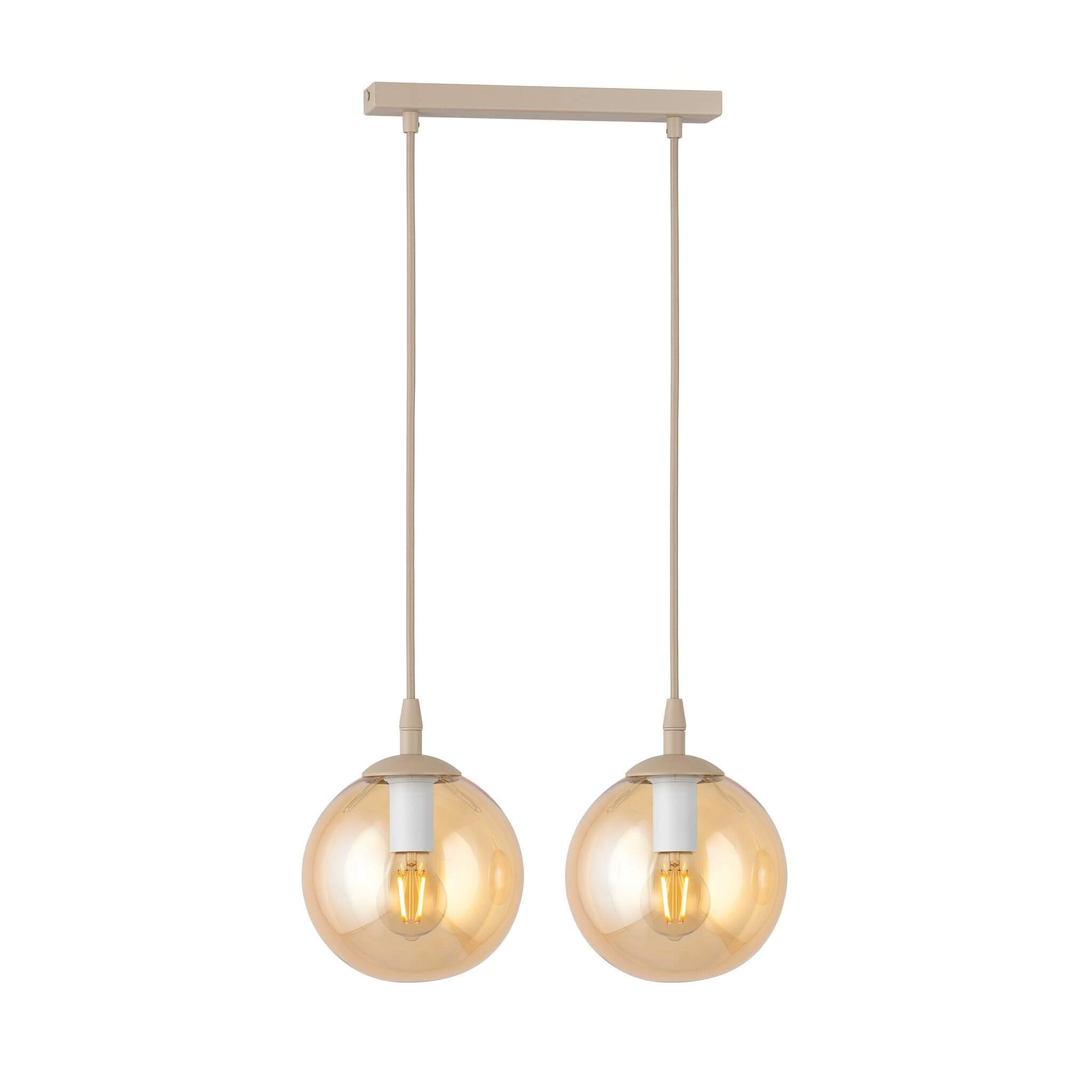 Emibig Cosmo lámpara colgante 2x10 W beige 1791/2