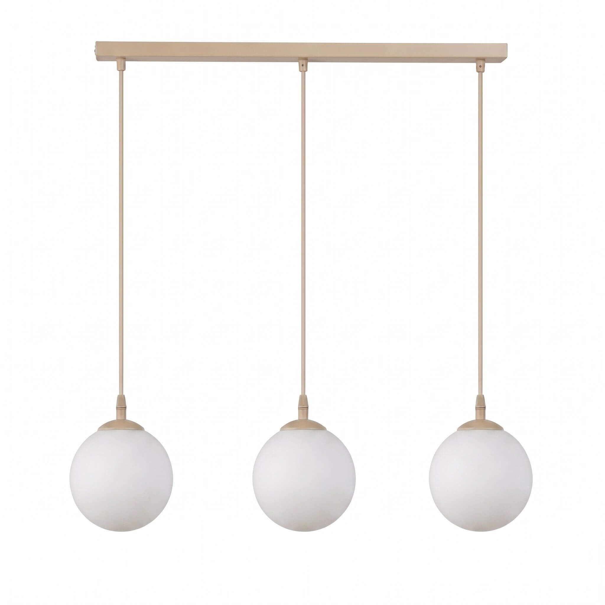 Emibig Cosmo lámpara colgante 3x10 W blanco-beige 1790/3