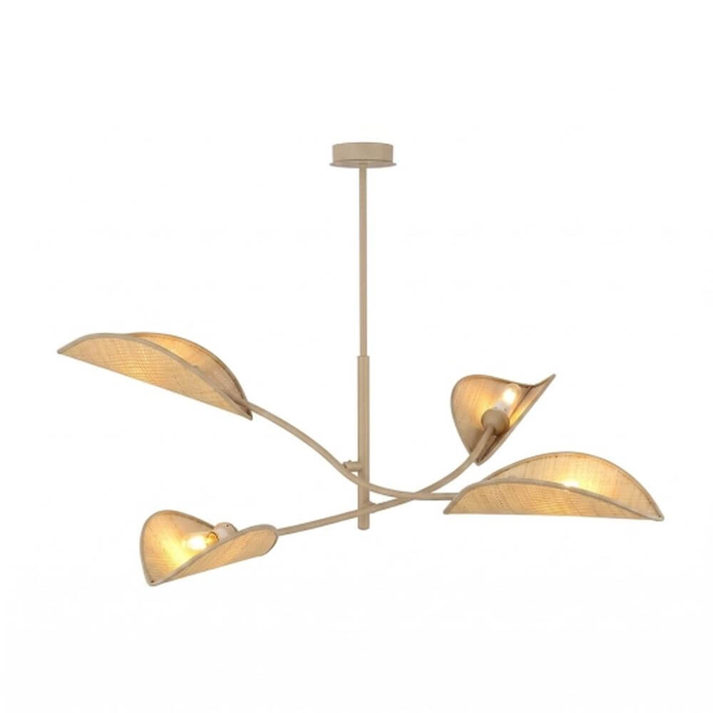 Emibig Lotus lámpara de techo 4x10 W beige 1792/4