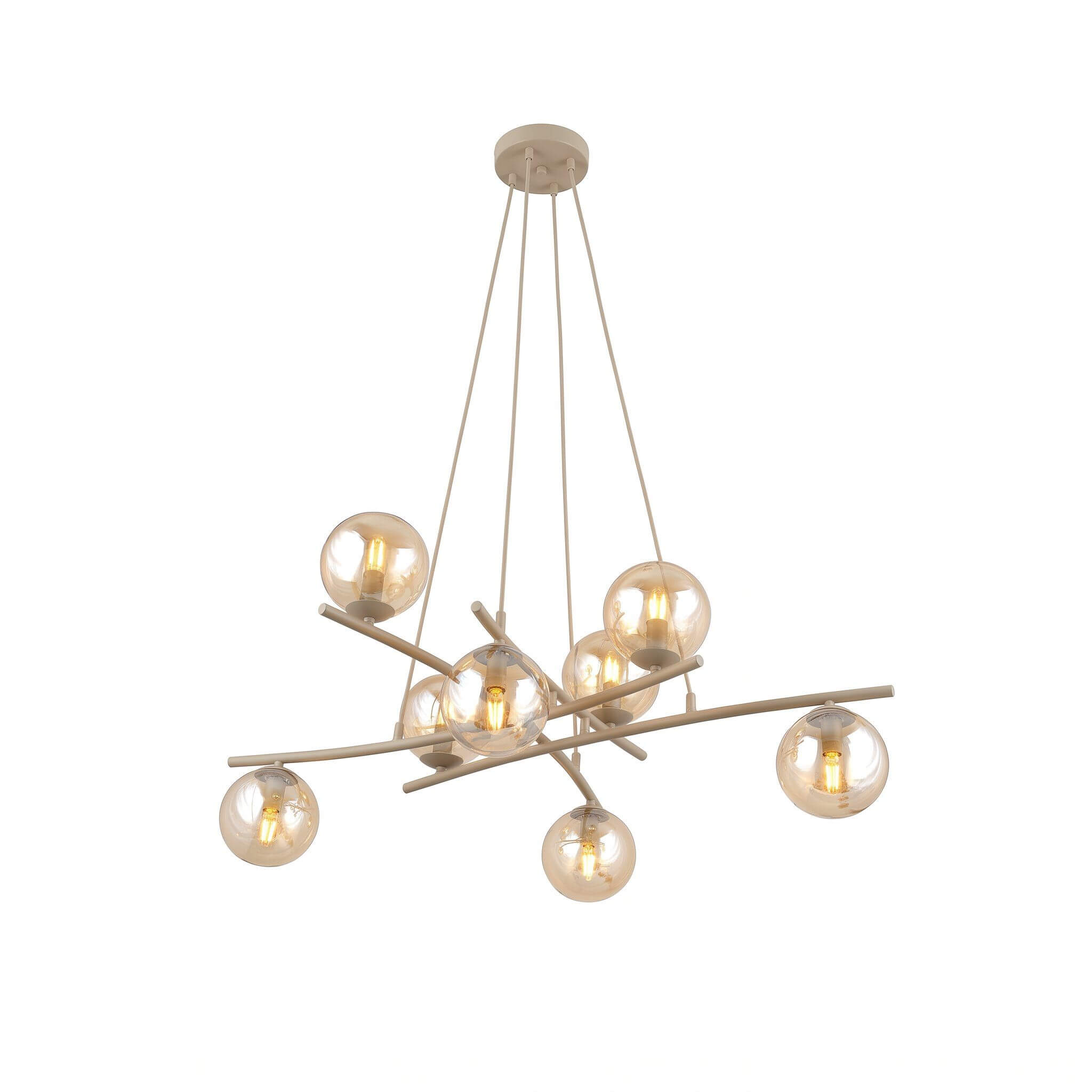 Emibig Essa lámpara colgante x10 W beige 1798/8