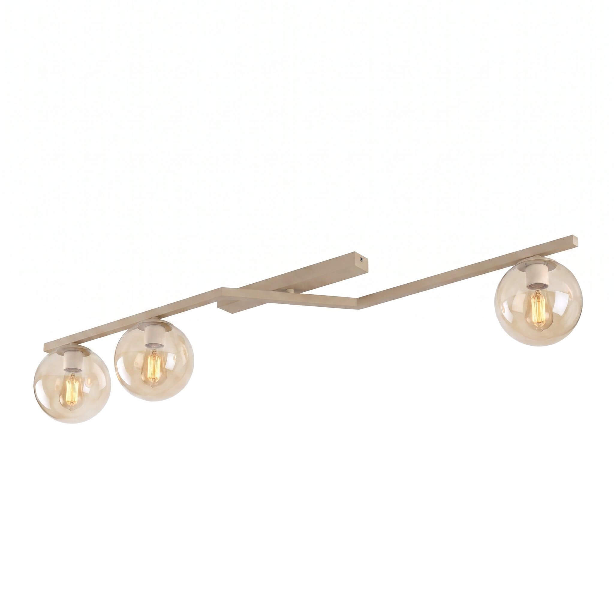 Emibig Naton lámpara de techo 3x8 W beige 1802/3
