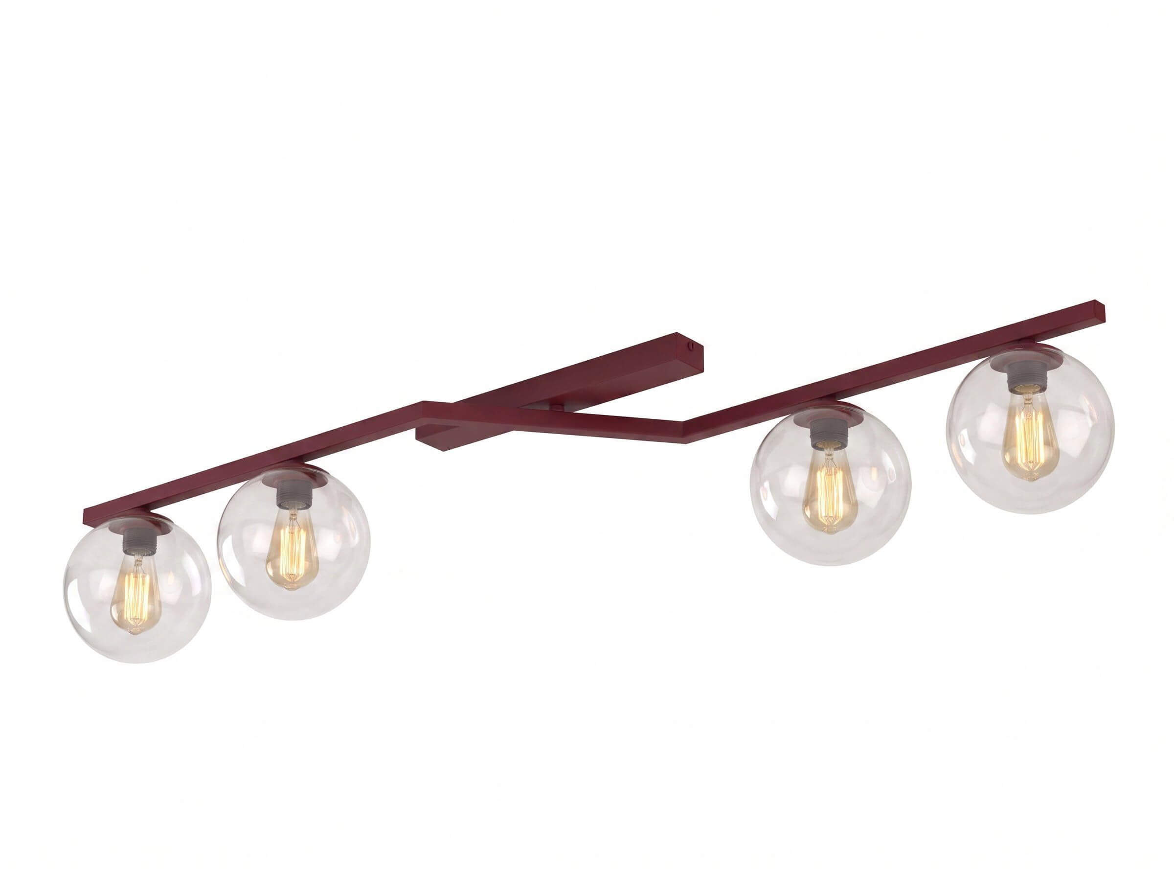 Emibig Naton lámpara de techo 4x8 W burdeos 1804/4