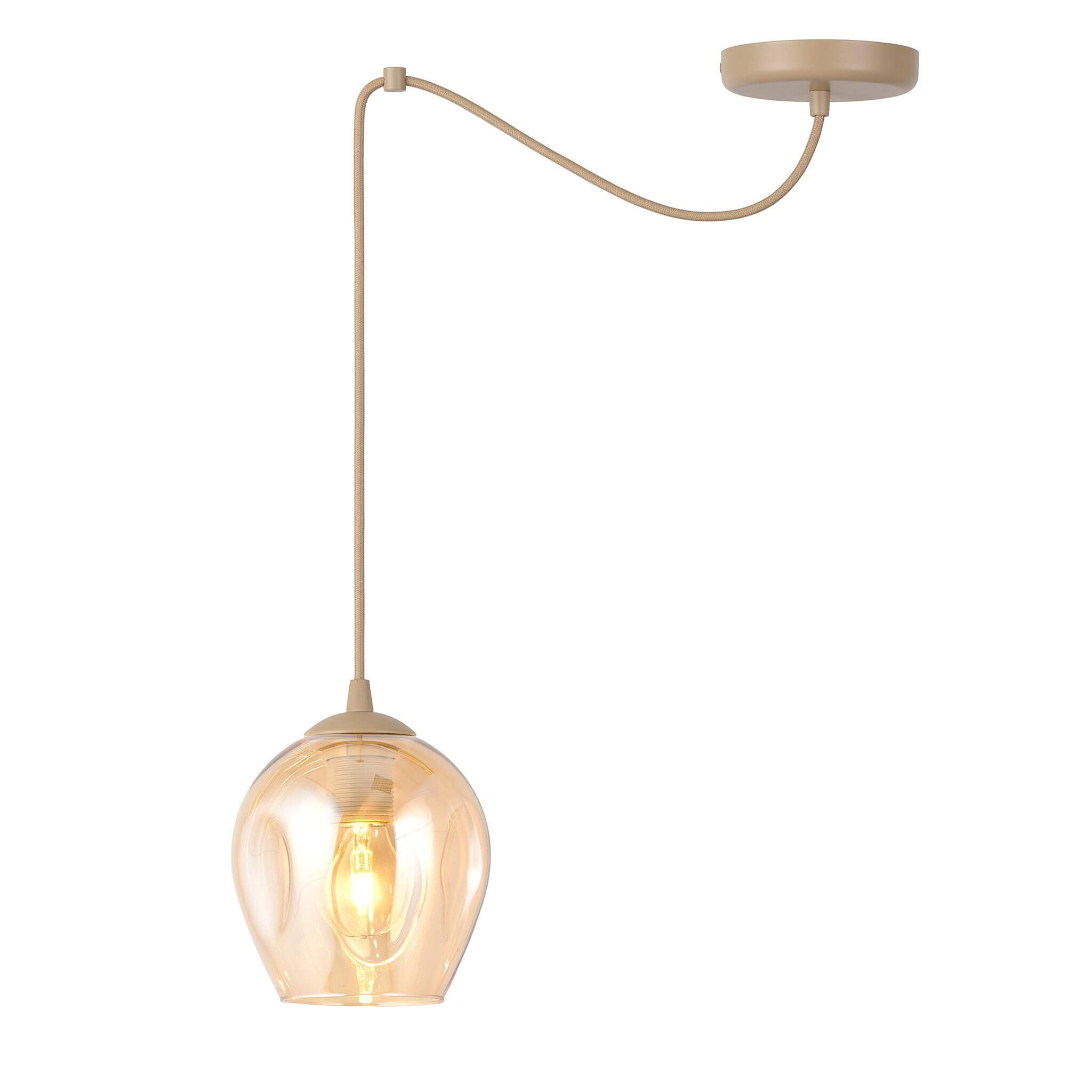Emibig Level lámpara colgante 1x15 W beige 1820/1