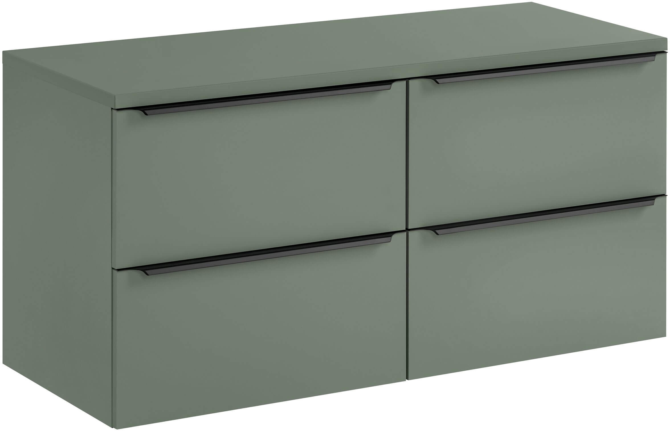 Conjunto armario Comad Sombra Green SOMBRA GREEN 82-60-46-2S, encimera sobre armario Comad Sombra Green GREEN 89-120-46 M