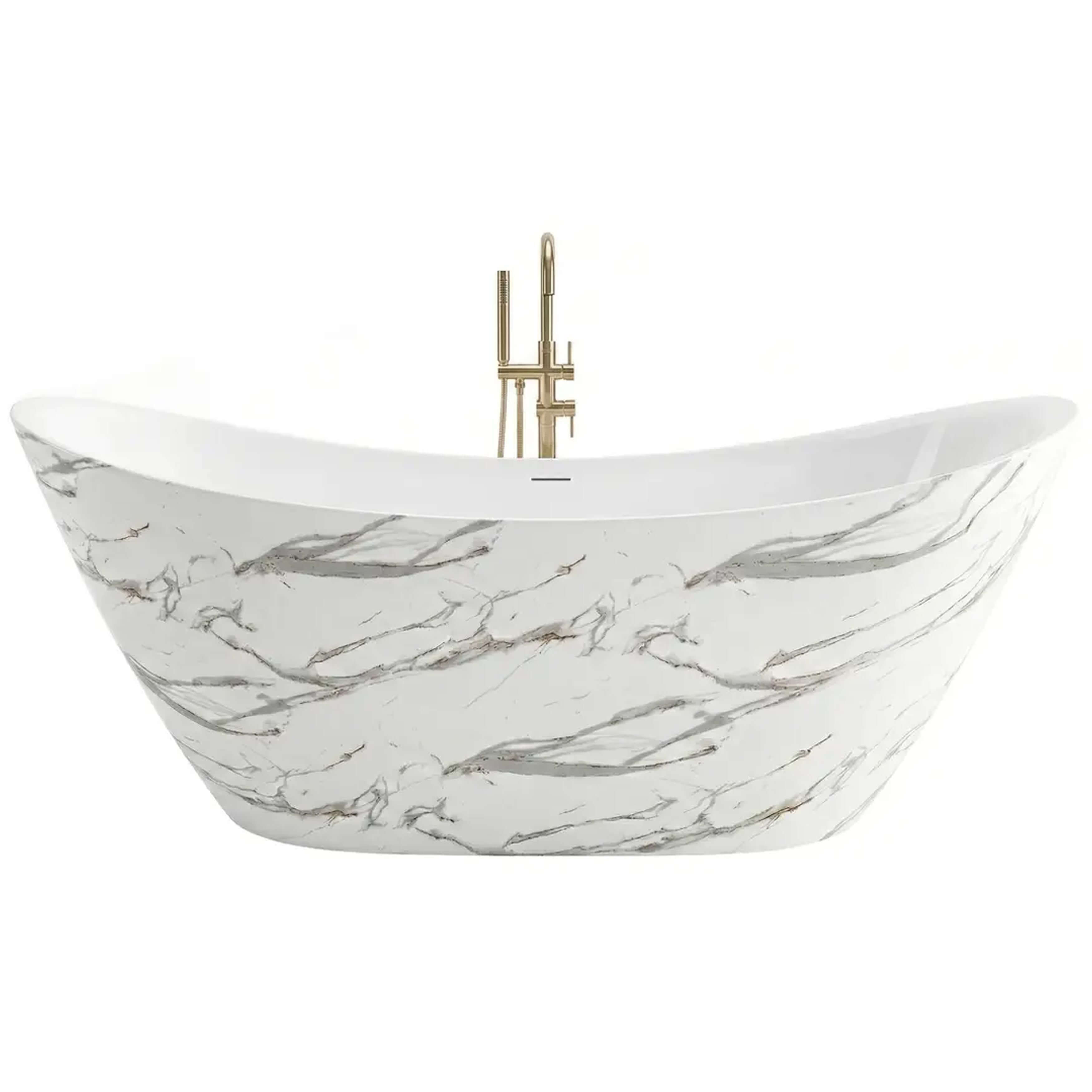 Rea Ferrano bañera exenta 170x74 cm oval blanco REA-W0505
