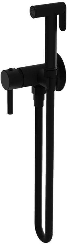 LaVita Orion grifo de bidé con rociador empotrado negro 5900378357278