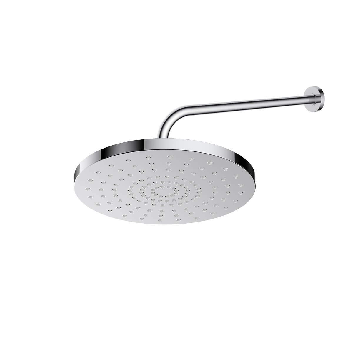Conjunto ducha con efecto lluvia Oltens Pluva 37010100, brazo a pared Oltens Lagan 39400100