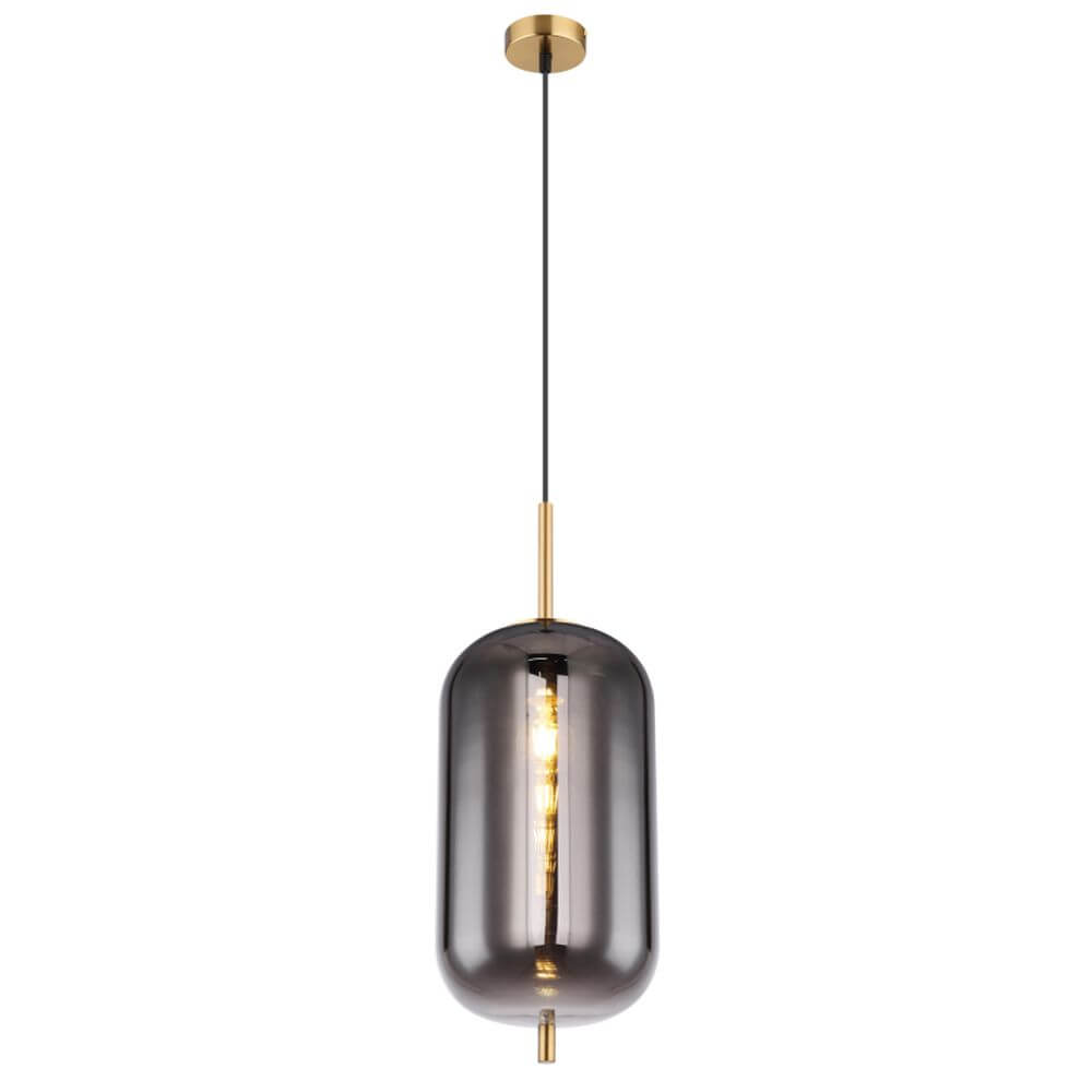 Globo Lighting Blacky I lámpara colgante 1x60 W latón-humado 15345H2MM