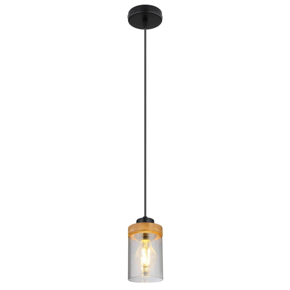Globo Lighting Finca lámpara colgante 1x40 W negro-humado 15557H