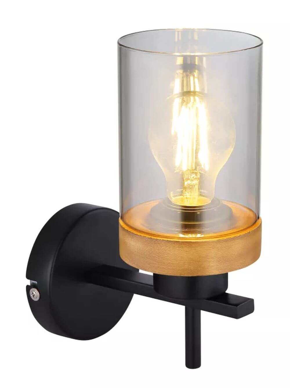 Globo Lighting Finca lámpara de pared 1x40 W negro-ahumado 15557W