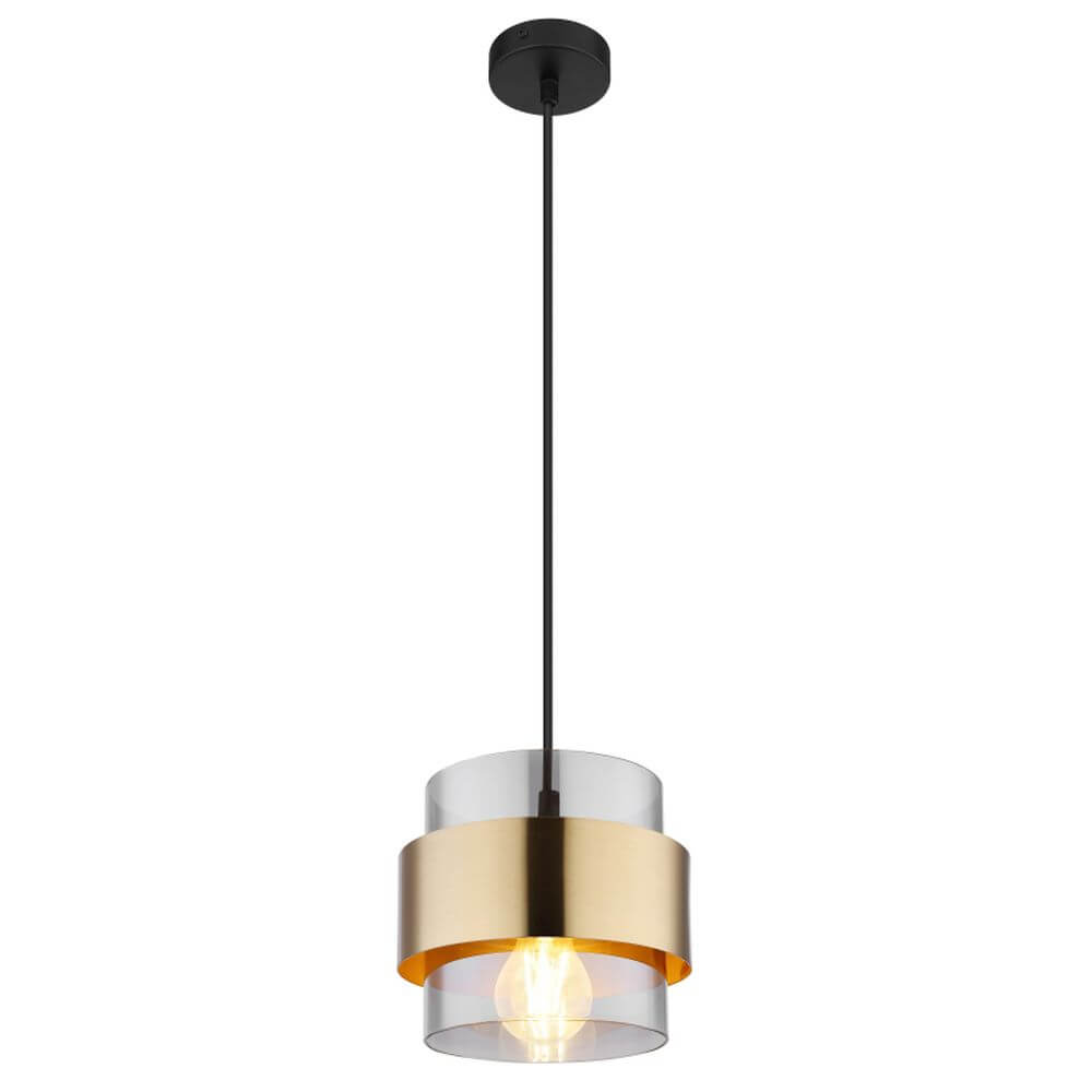 Globo Lighting Milley lámpara colgante 1x60 W negro-oro 15560H