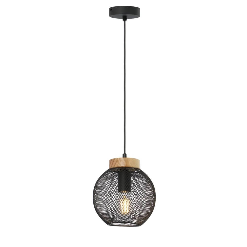 Globo Lighting Pablo lámpara colgante 1x60 W negro 15663H
