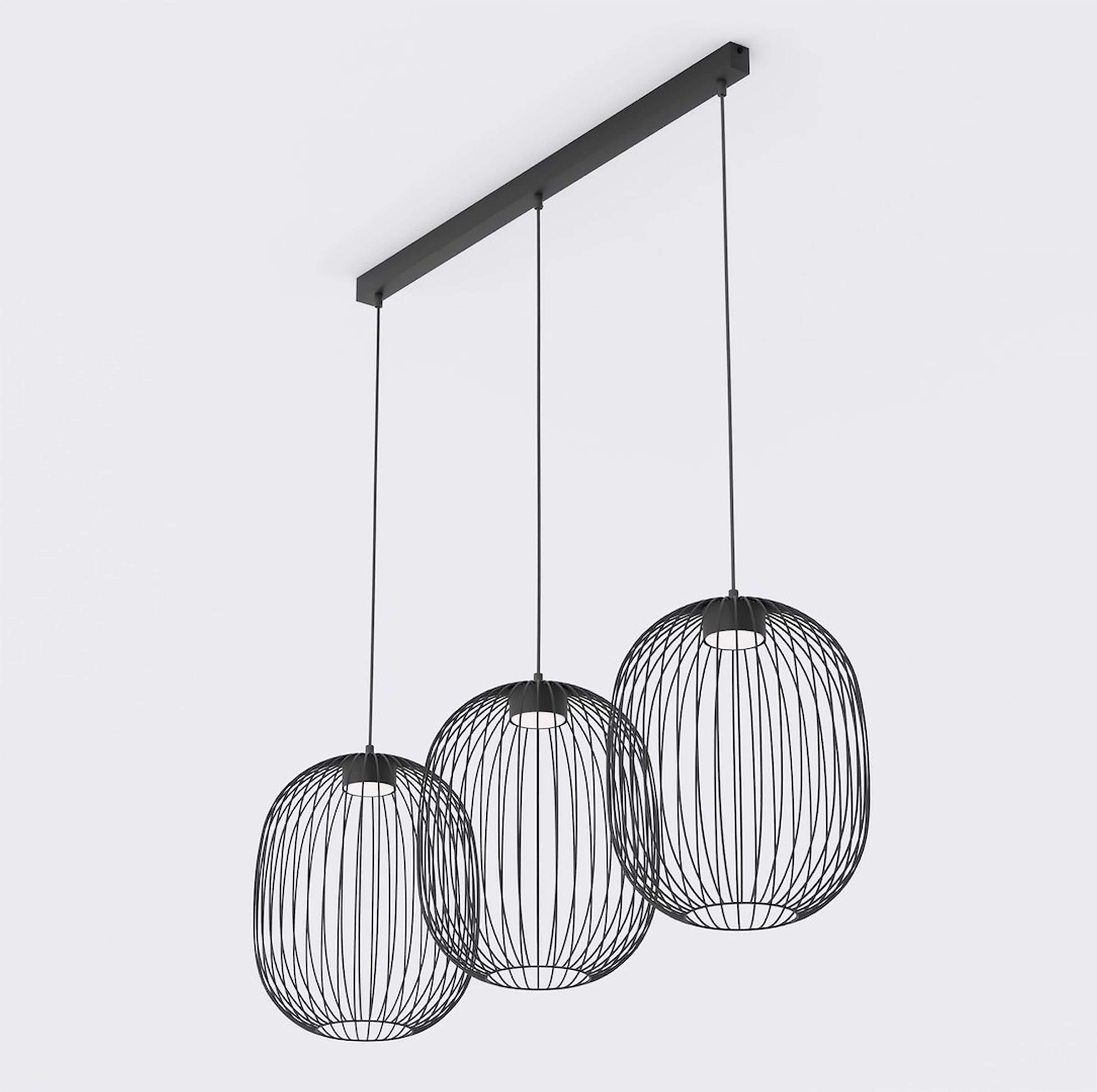 Emibig Mantra lámpara colgante 3x10 W negro 1699/3