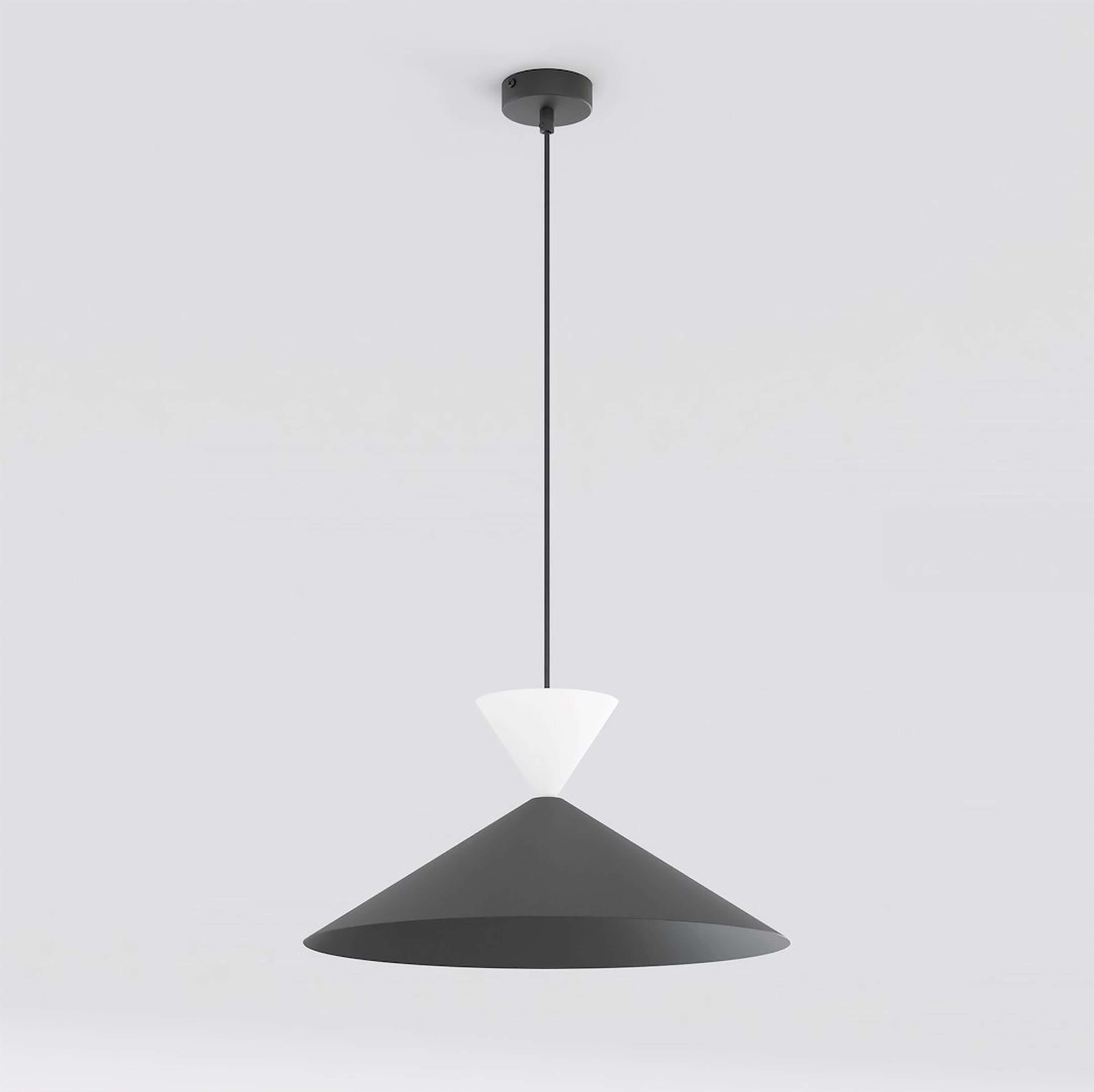 Emibig Ralf lámpara colgante 1x10 W blanco-negro 1747/1M