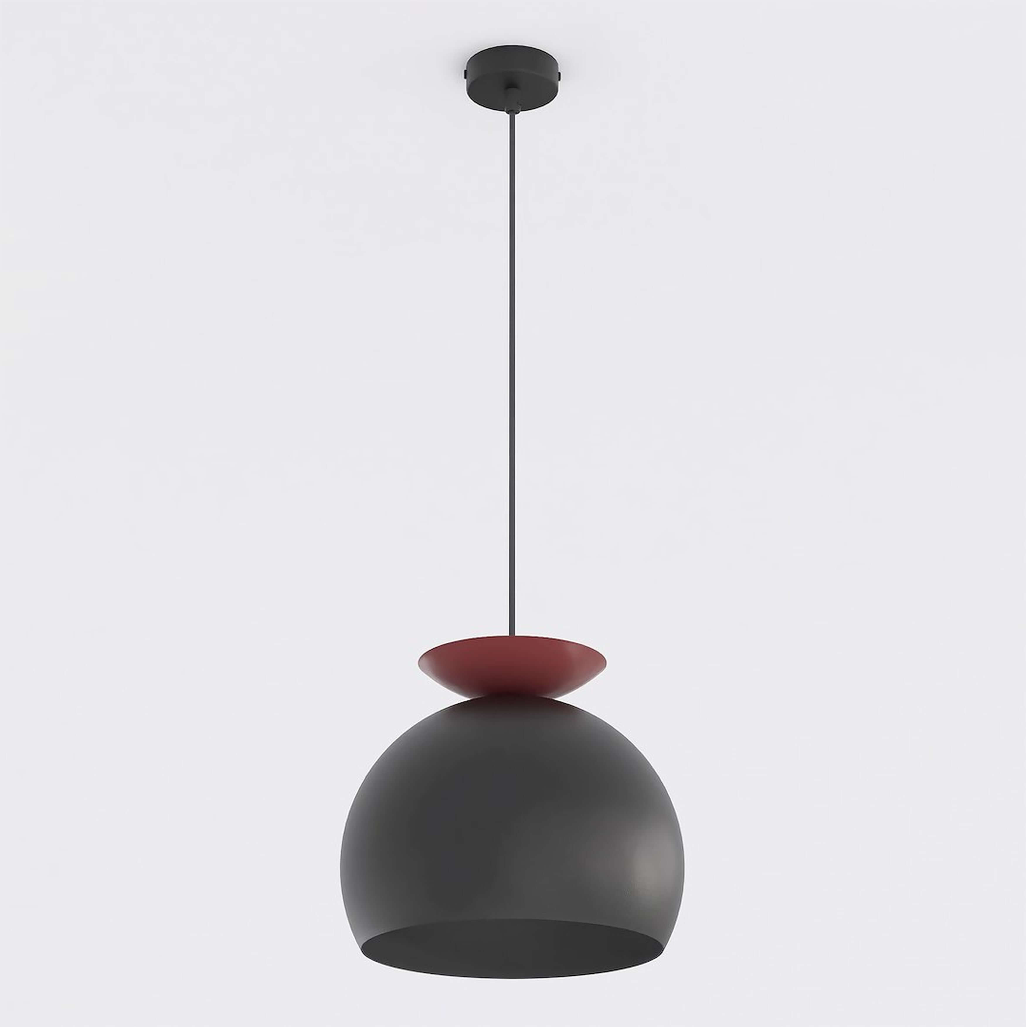 Emibig Geo lámpara colgante 1x15 W negro-rosa 1752/1