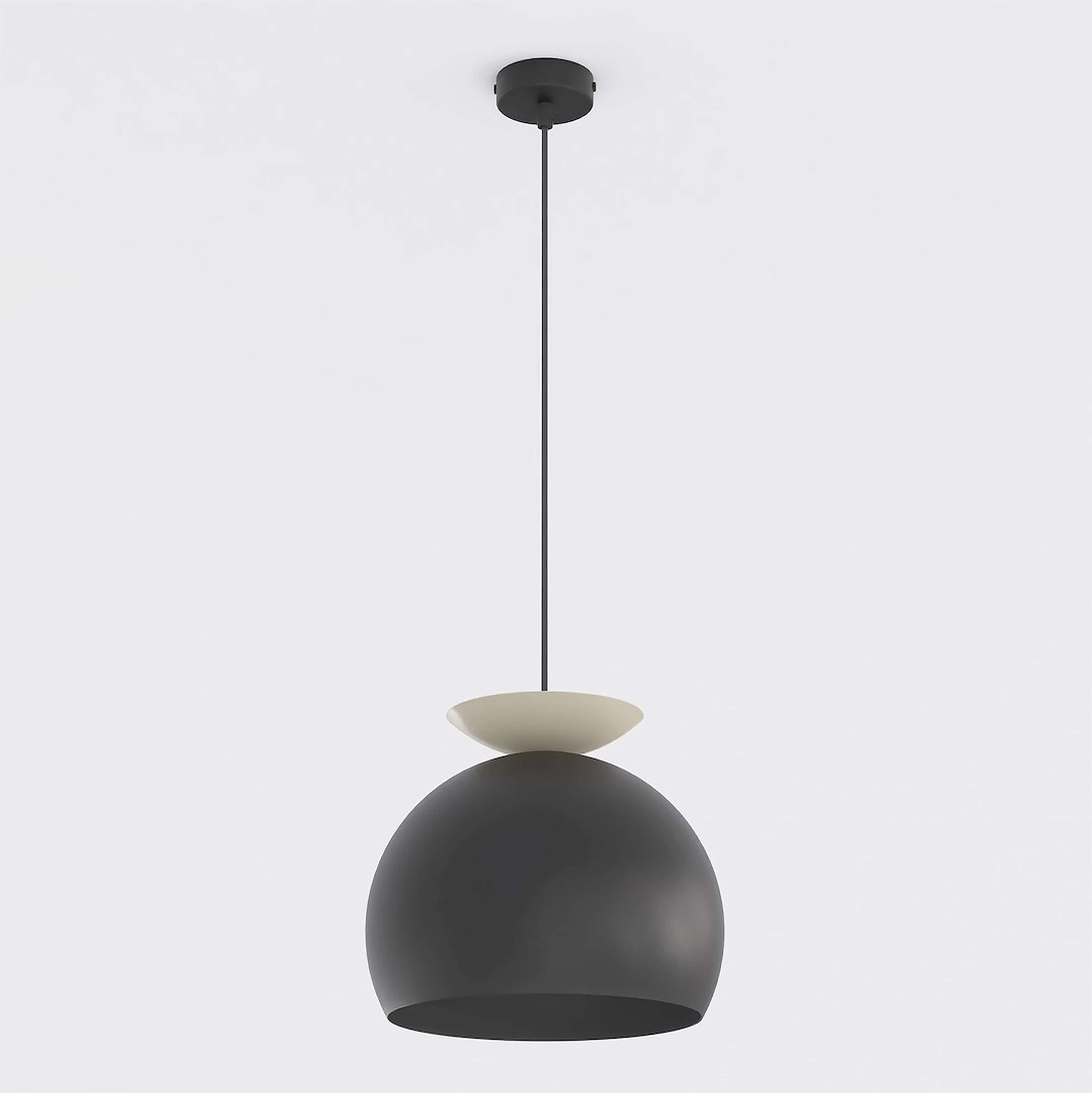 Emibig Geo lámpara colgante 1x15 W negro-beige 1753/1