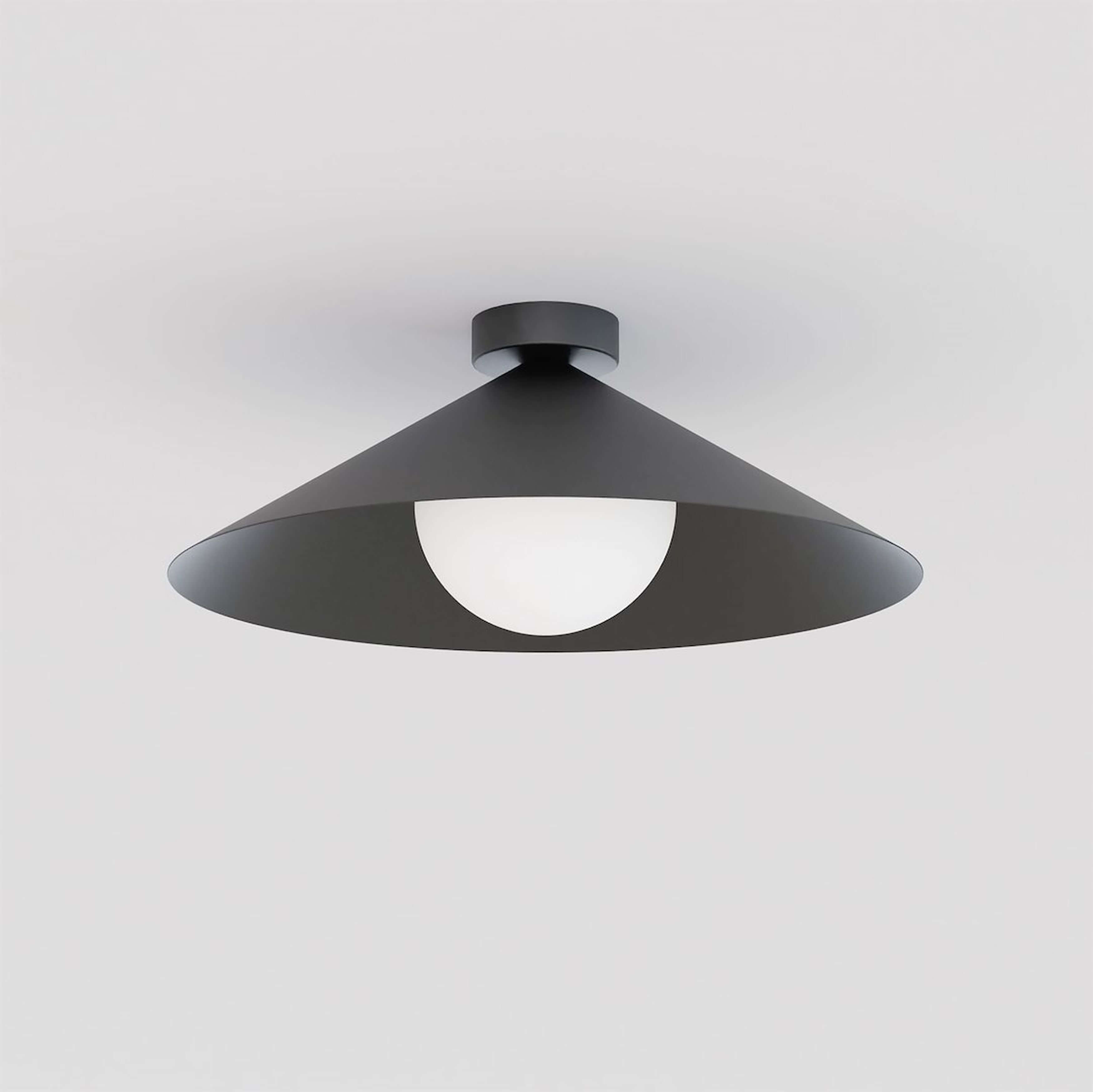 Emibig Mono lámpara de techo 1x10 W negro-ópalo 1717/1M