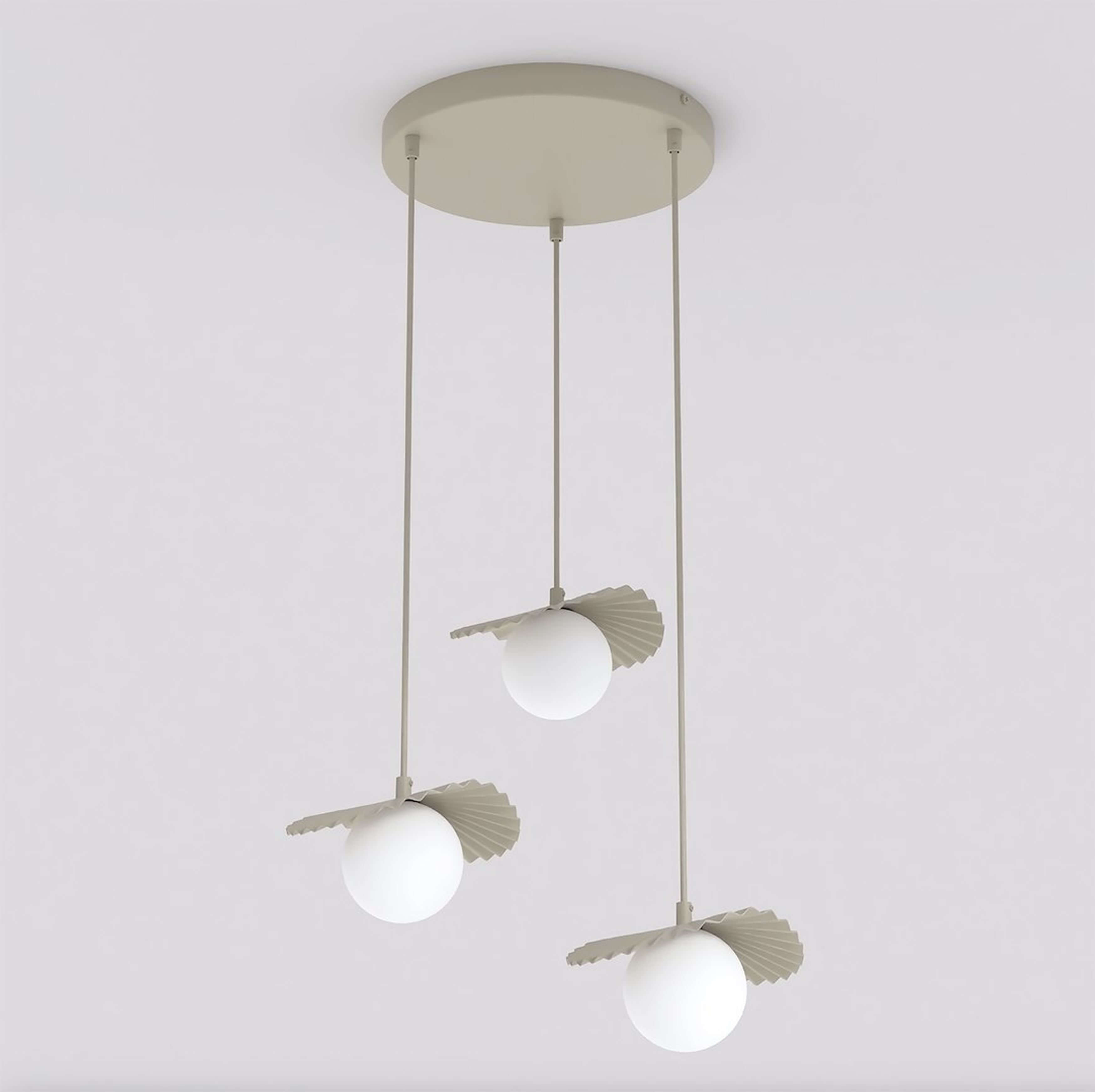 Emibig Flora lámpara colgante 3x8 W ópalo 1760/3
