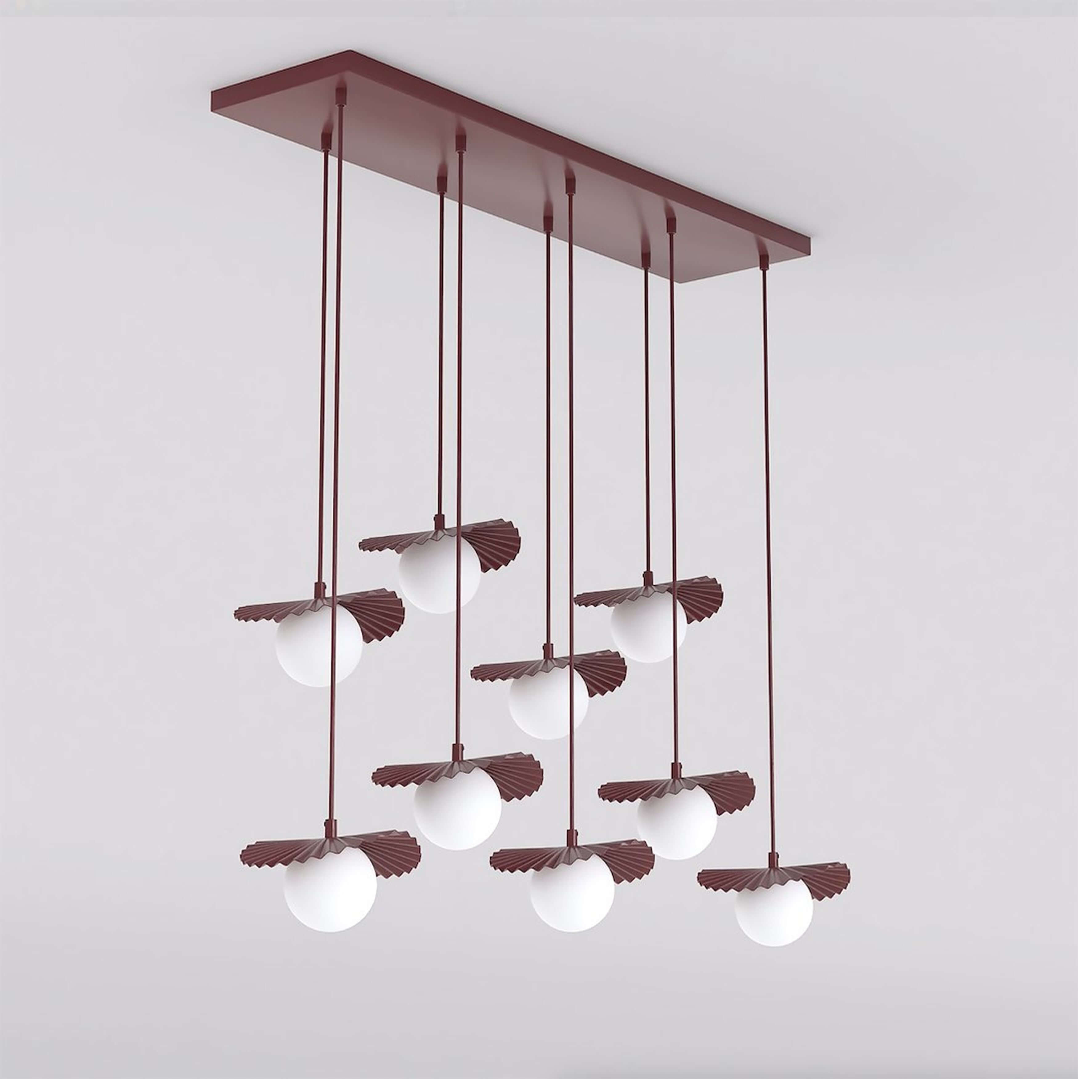Emibig Flora lámpara colgante x8 W ópalo 1761/9