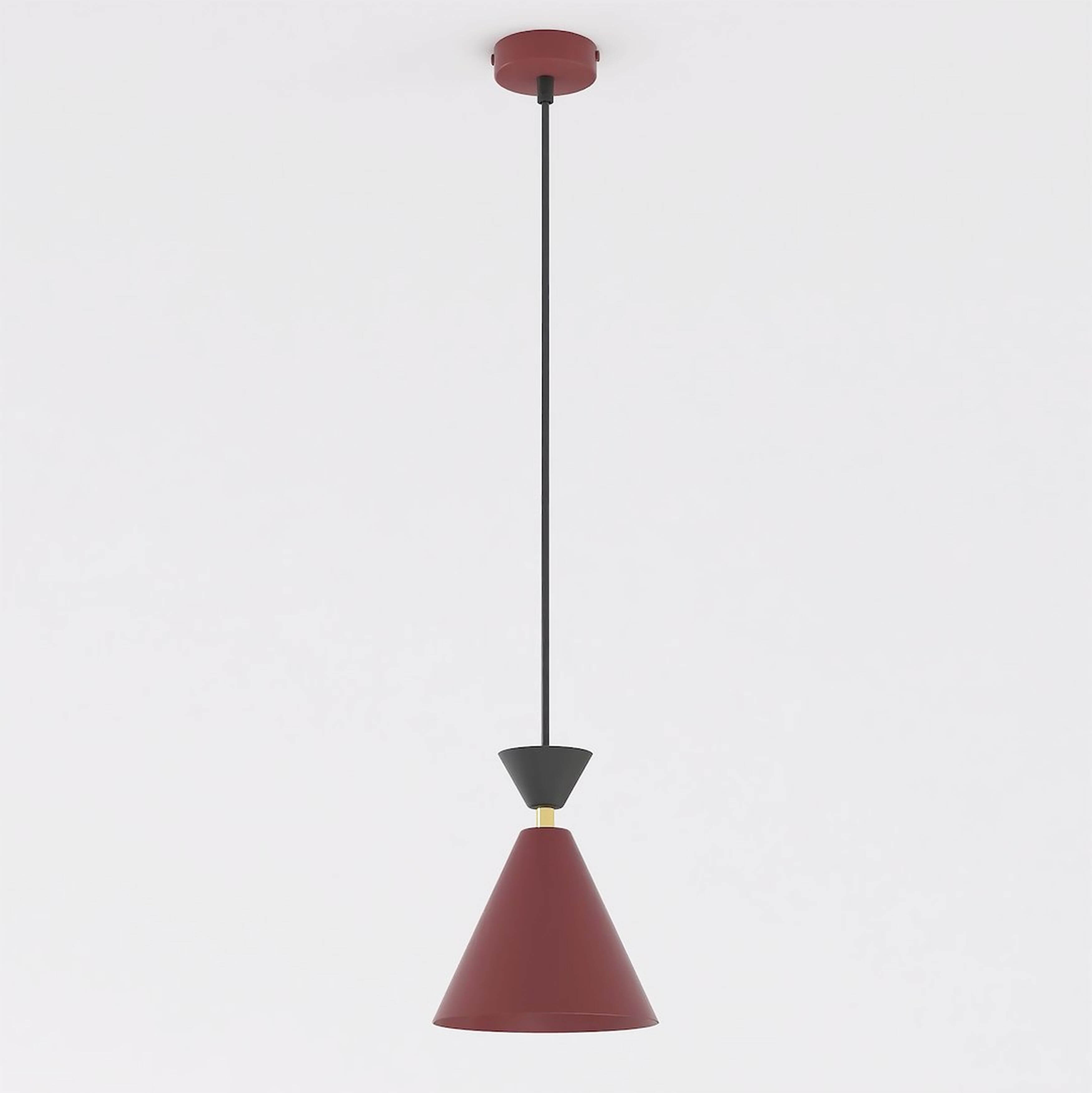 Emibig Klever lámpara colgante 1x10 W negro-rojo 1740/1