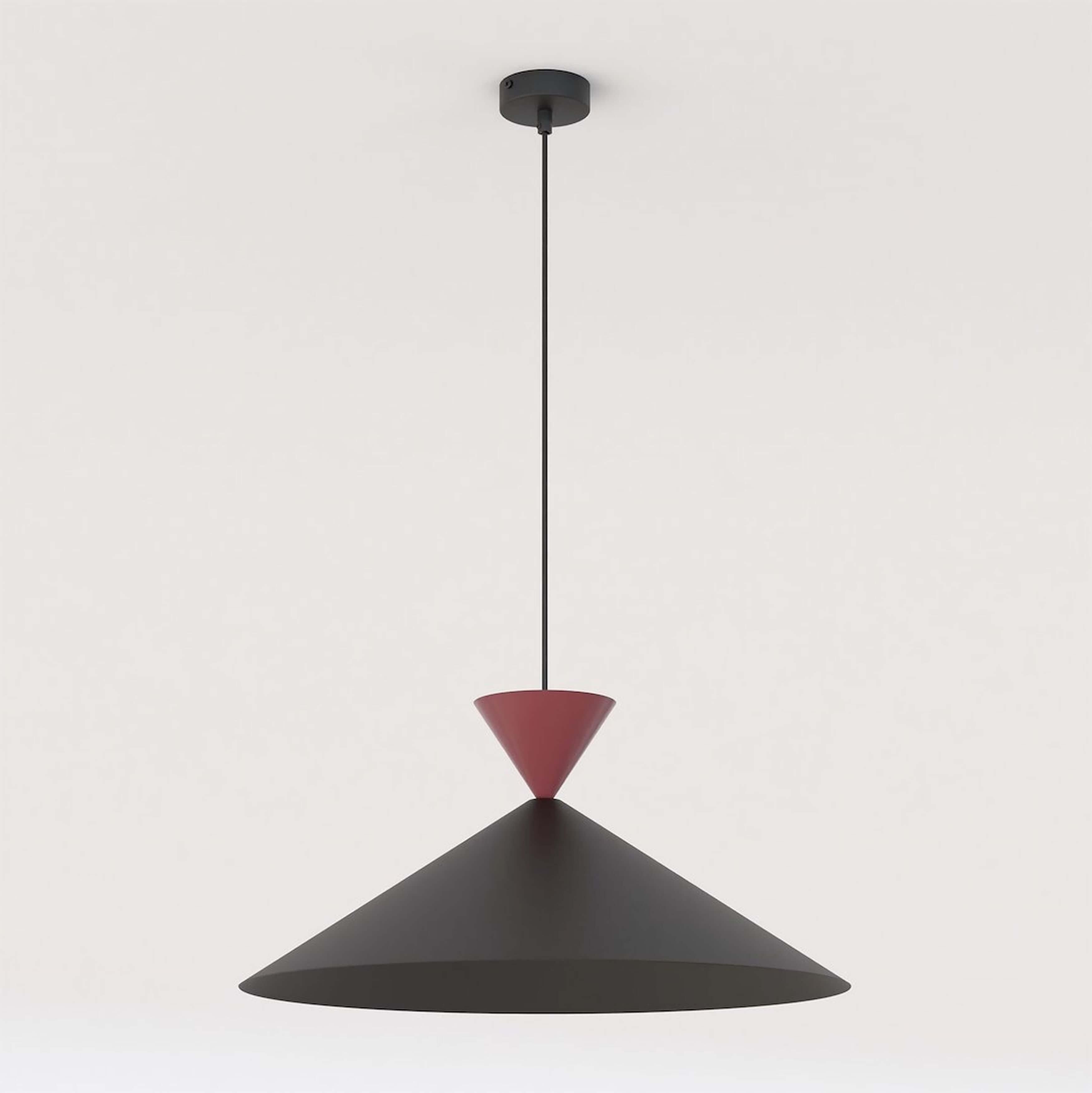 Emibig Ralf lámpara colgante 1x10 W negro-rojo 1744/1L