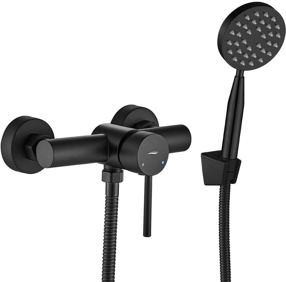Kuchinox Noia grifo para ducha a pared negro BNK_741D