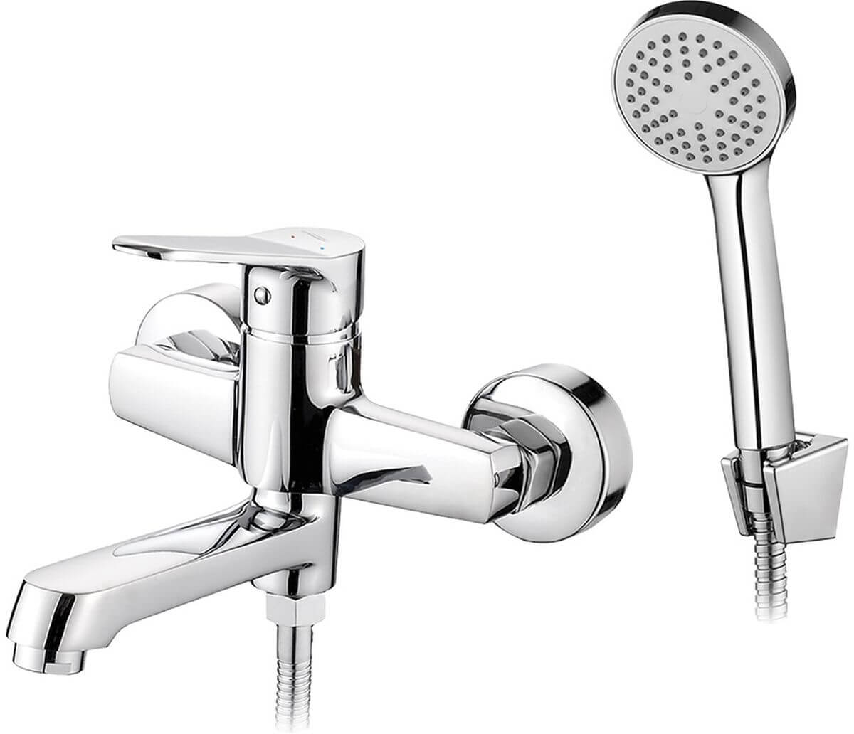 Kuchinox Atez grifo de bañera y ducha a pared cromo BTK_011D
