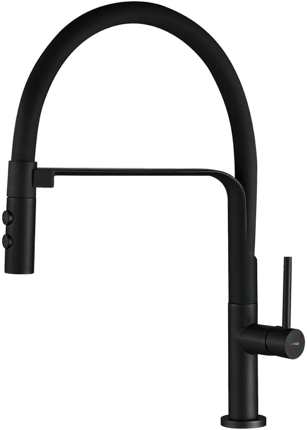 Kuchinox Siluetto grifo de cocina de pie negro BQU_B78D