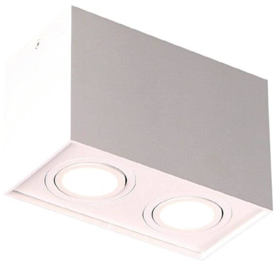 MaxLight Basic Square lámpara de techo 2x50 W blanco C0088