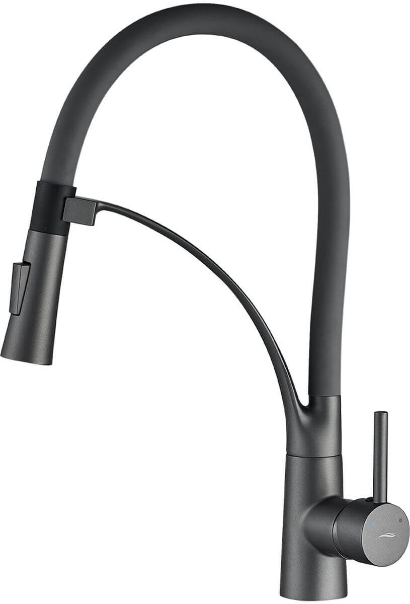 Kuchinox Olor grifo de cocina de pie grafito/gris BKR_978D