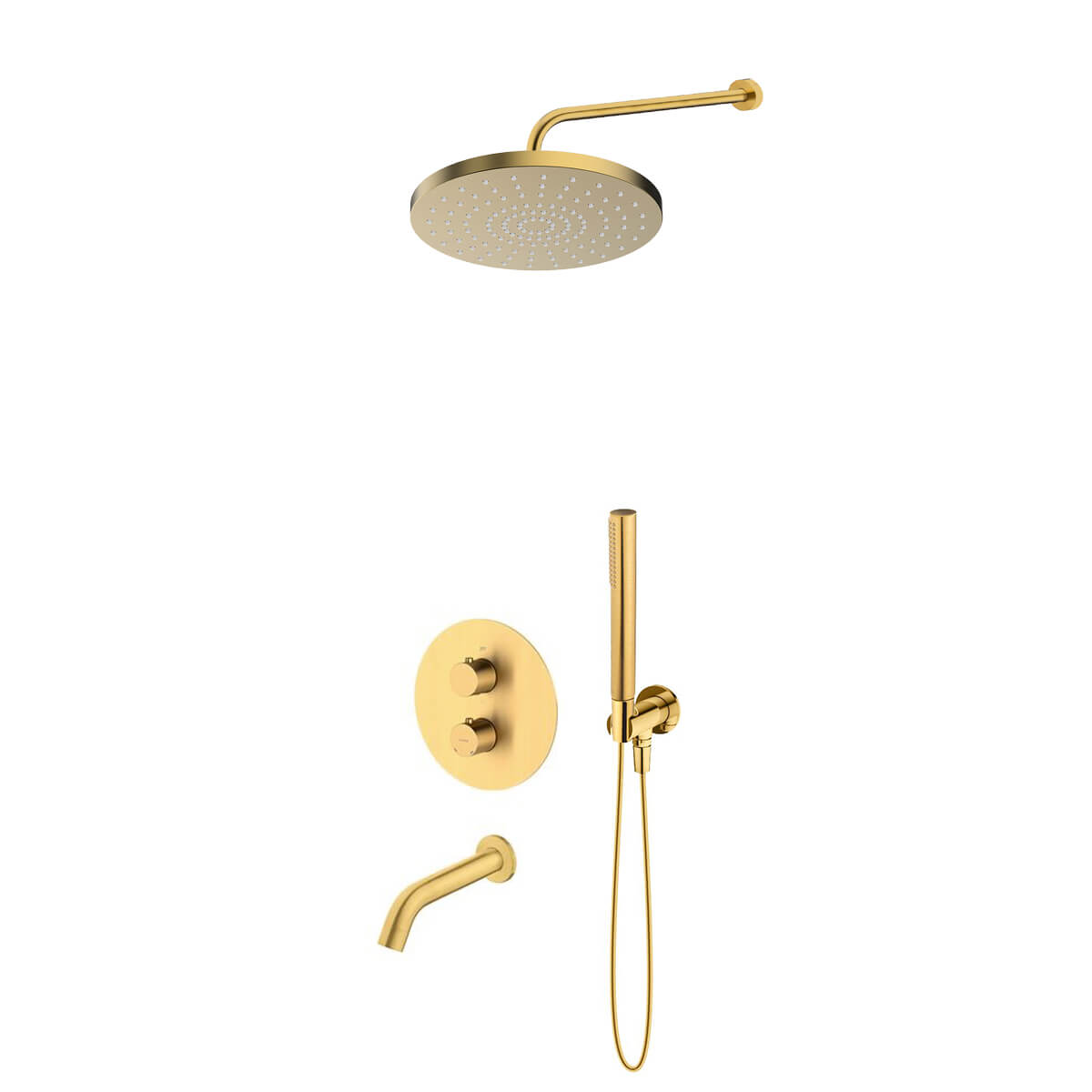 Conjunto grifo de bañera y ducha Oltens Katla 34600810, ducha con efecto lluvia Oltens Pluva 37010810, 39100810, 39402810, 39305810, 37106810, 37203800