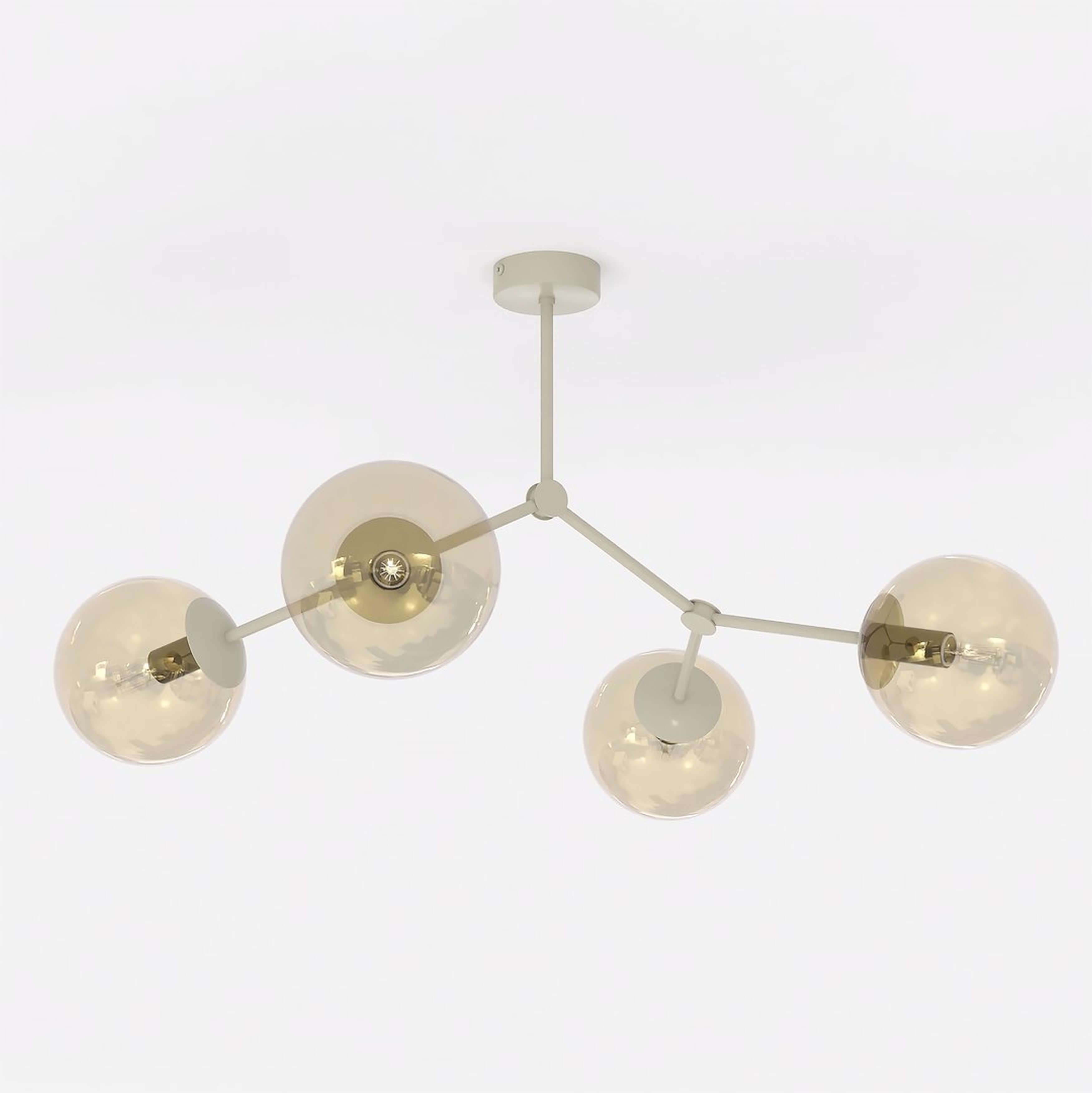 Emibig Space lámpara de techo 4x10 W beige 1702/4