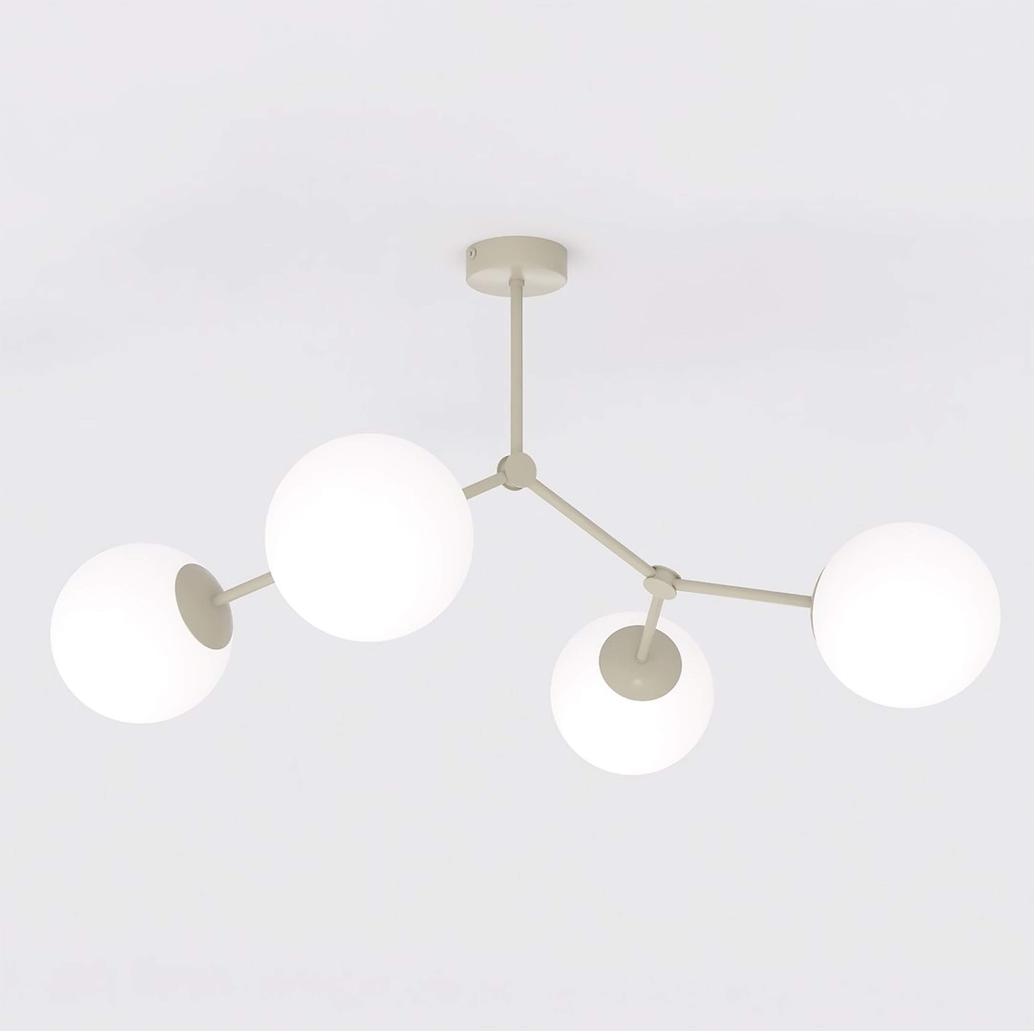 Emibig Space lámpara de techo 4x10 W beige 1703/4