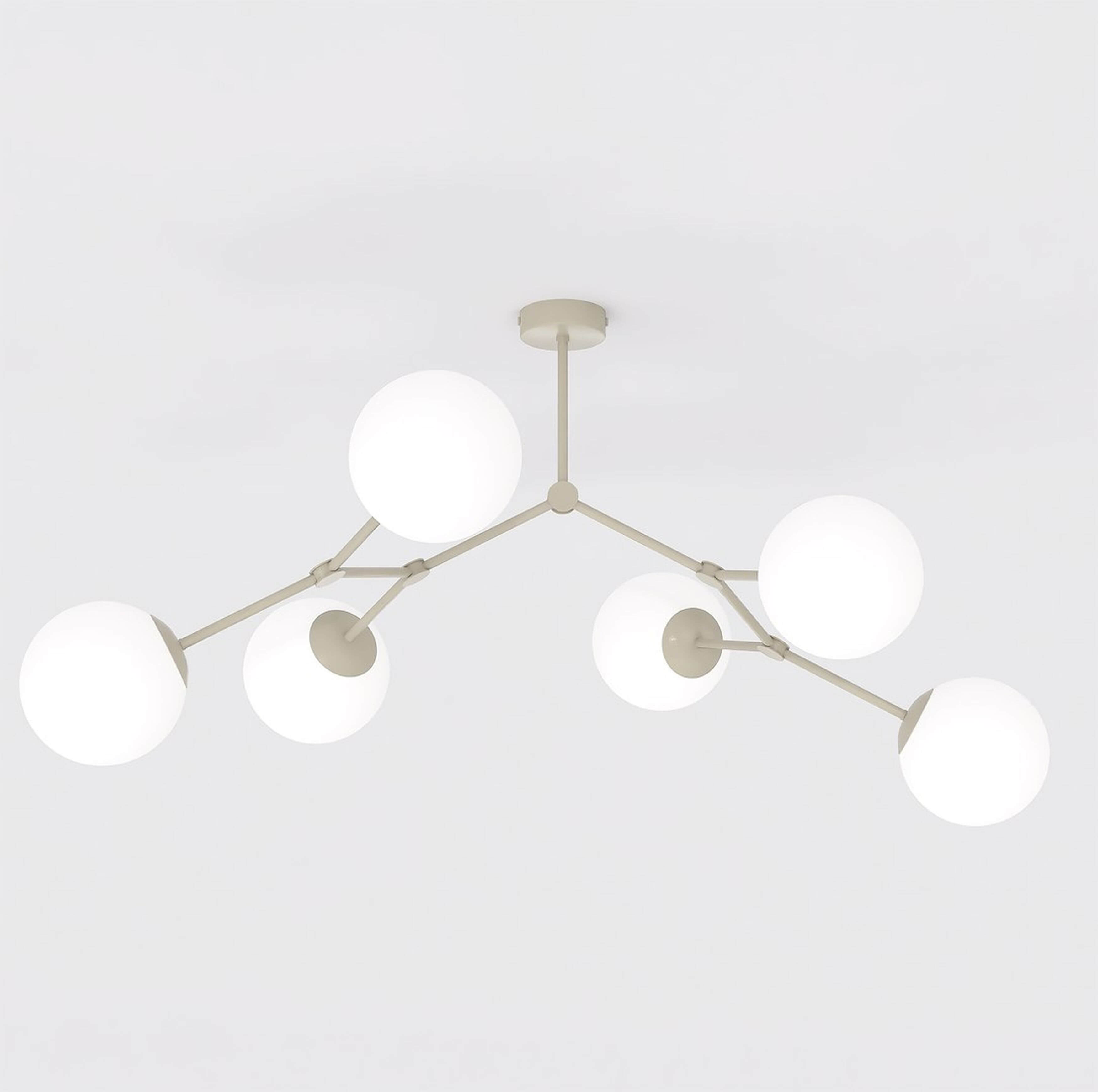 Emibig Space lámpara de techo 6x10 W beige 1703/6
